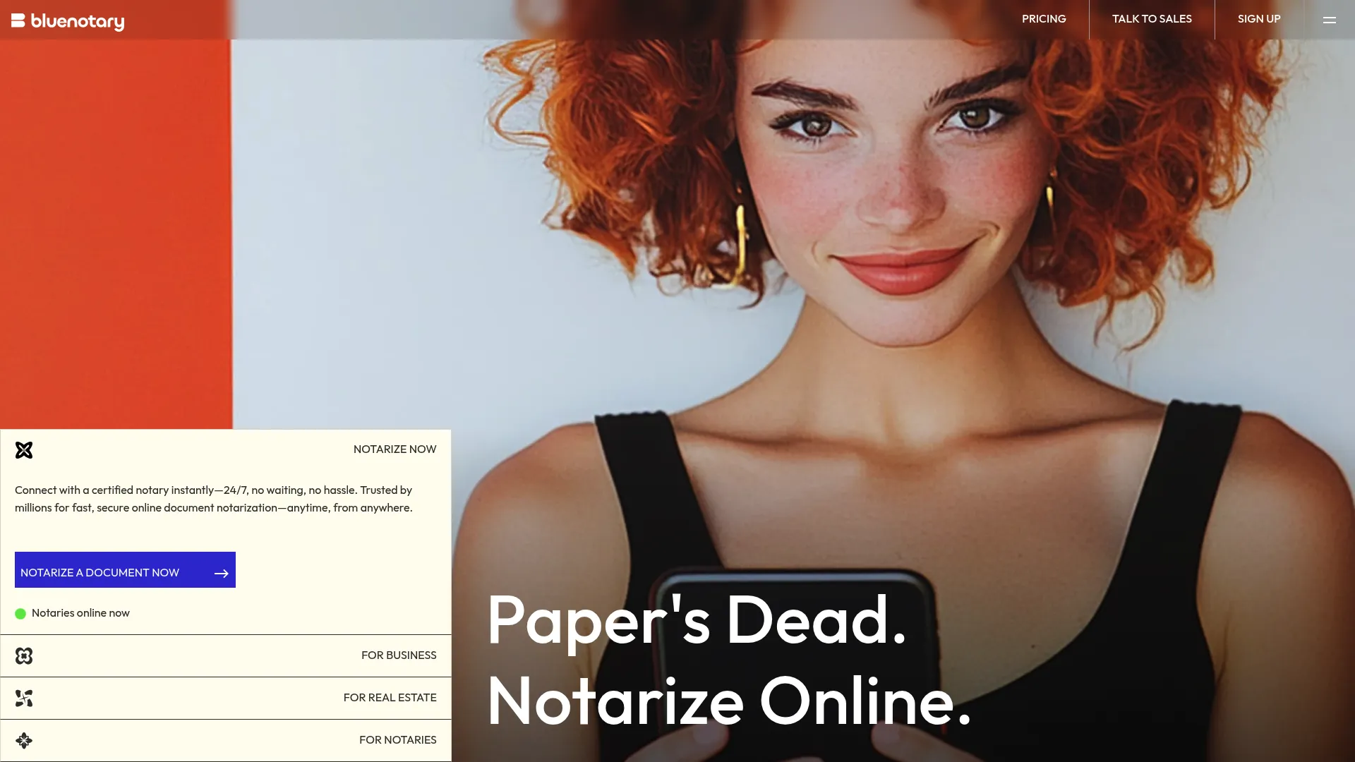 BlueNotary online notarization platform