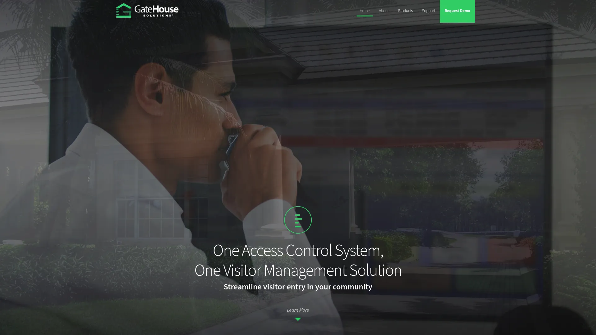 GateHouse Solutions visitor management for gated communities homepage