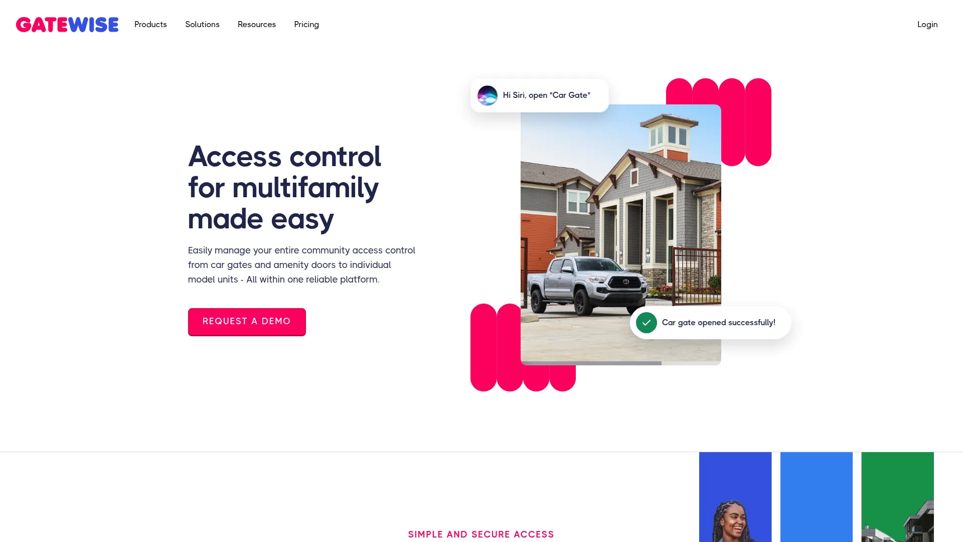 Gatewise smart access control for multifamily homepage