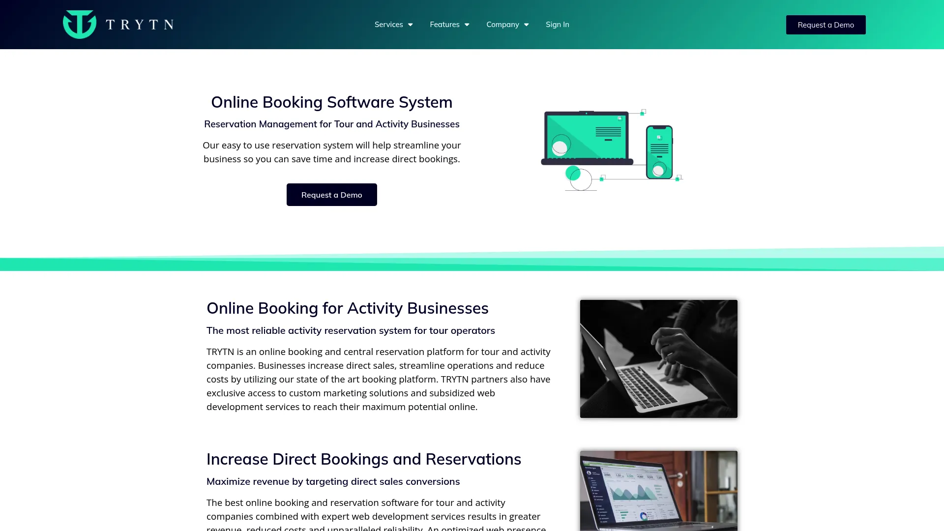 TRYTN tour and activity booking software