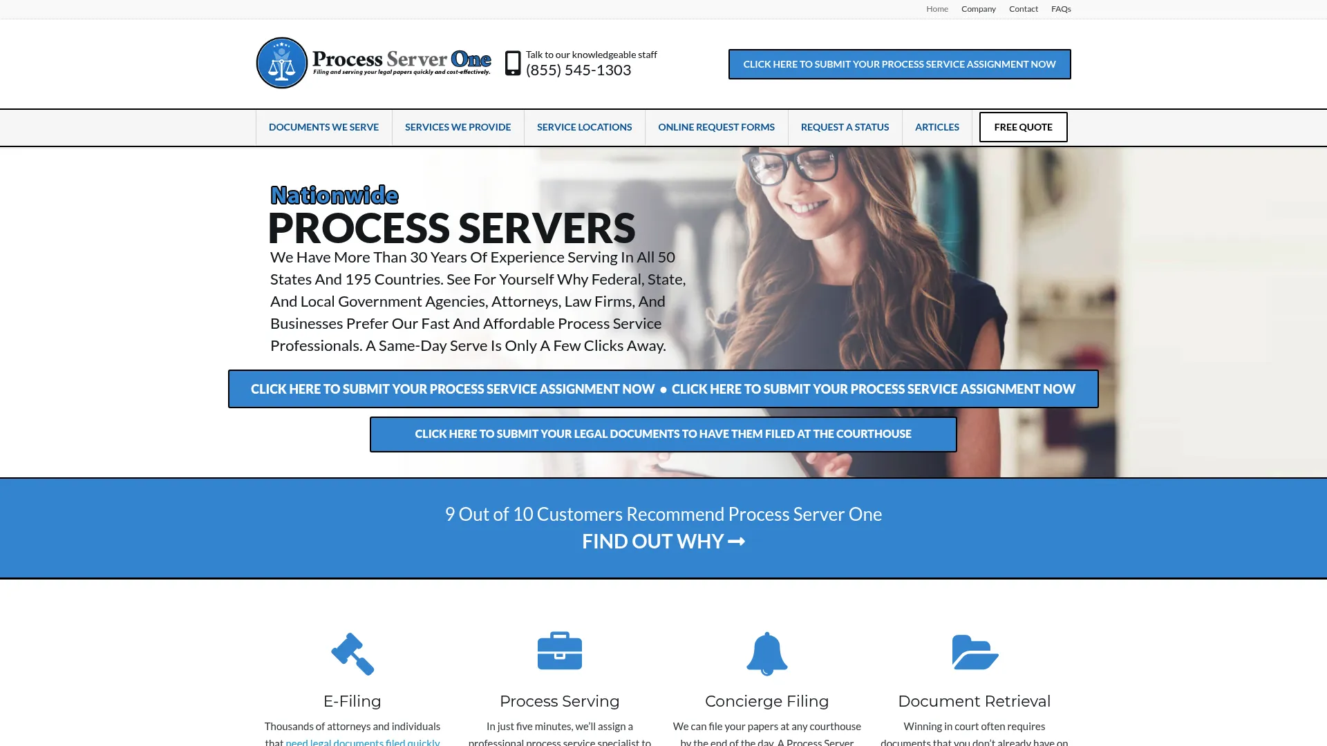 Process Server One legal document service