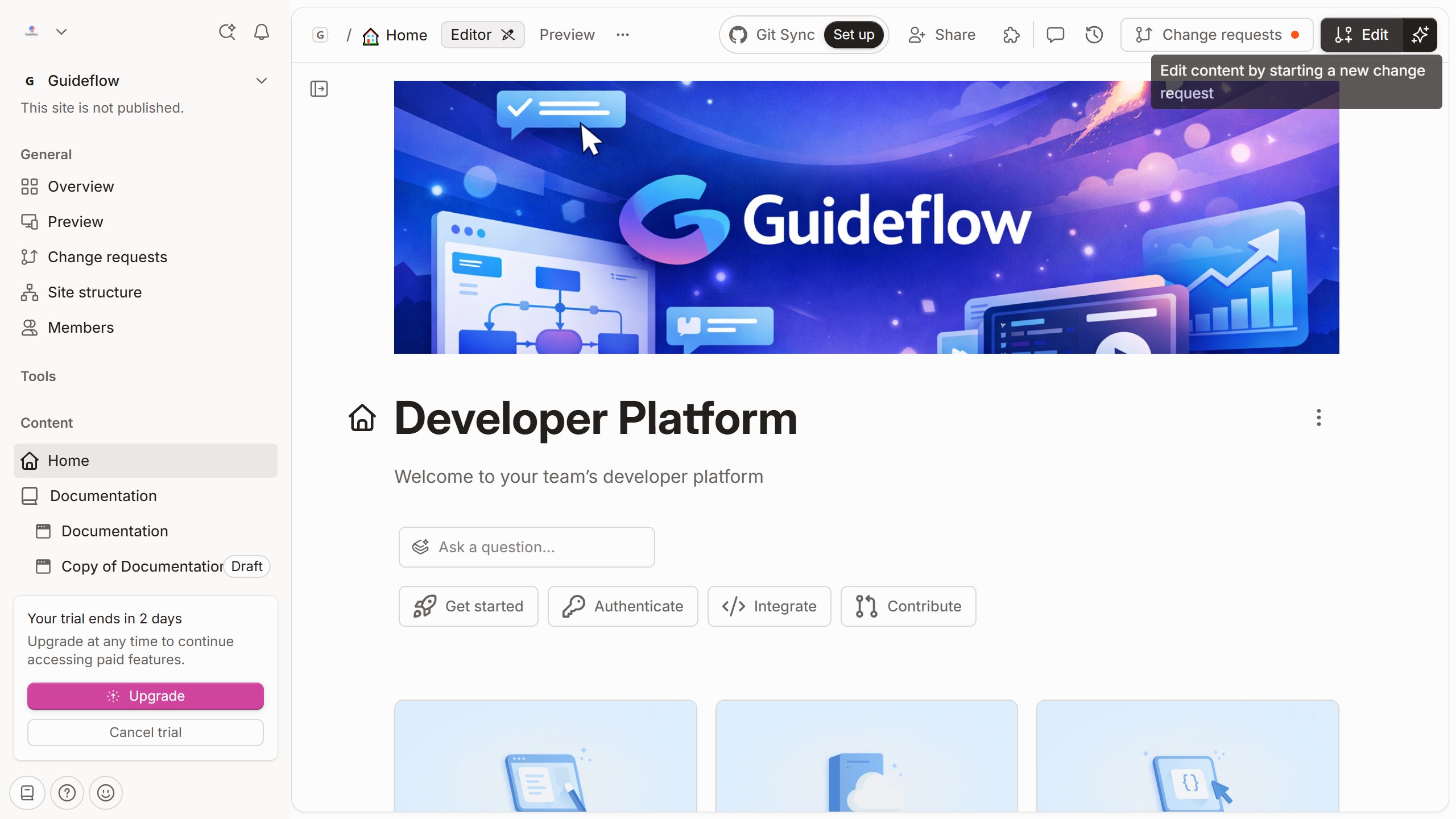 How to add tag in homepage in Gitbook