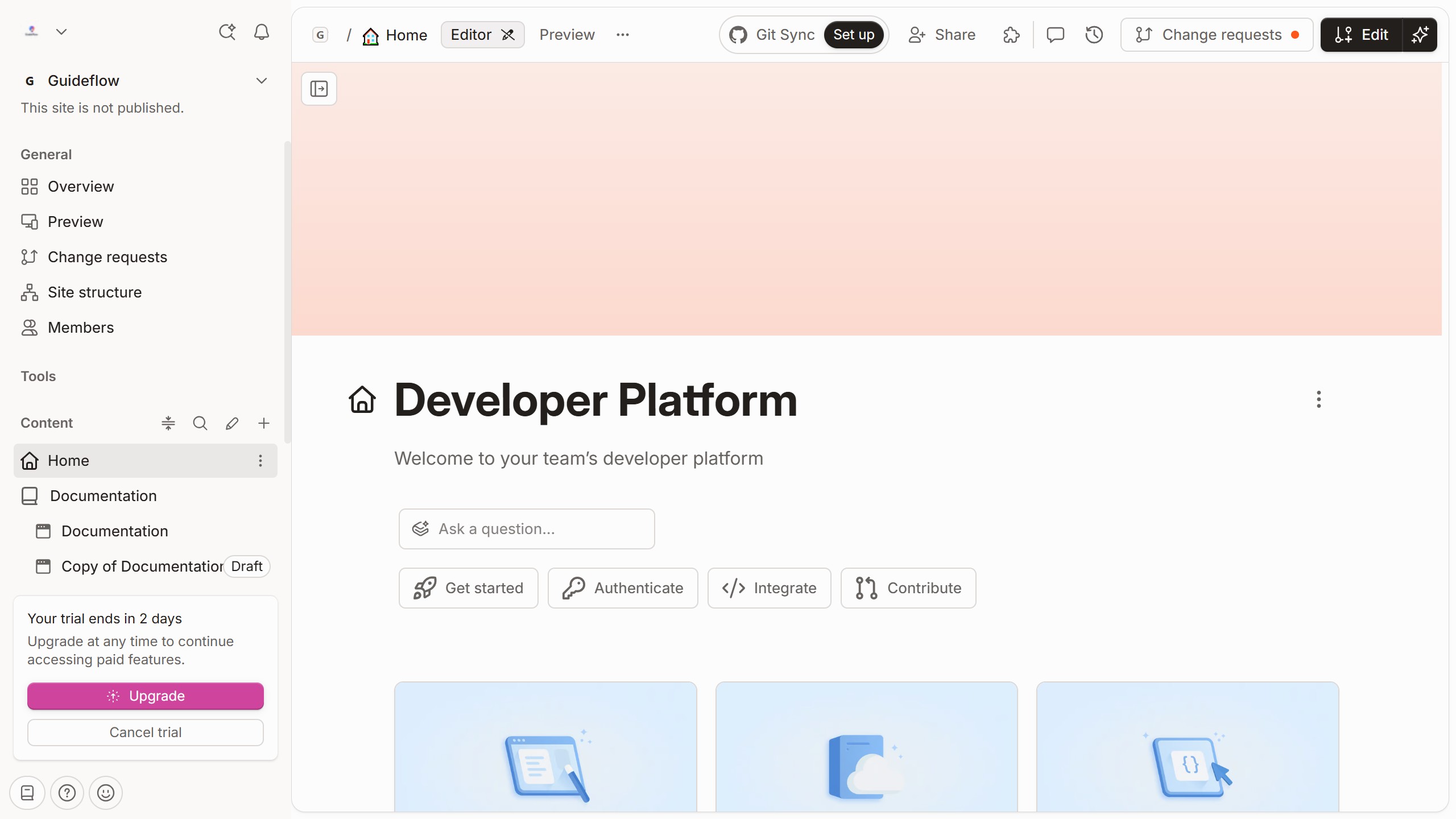 How to reposition cover image for homepage in Gitbook