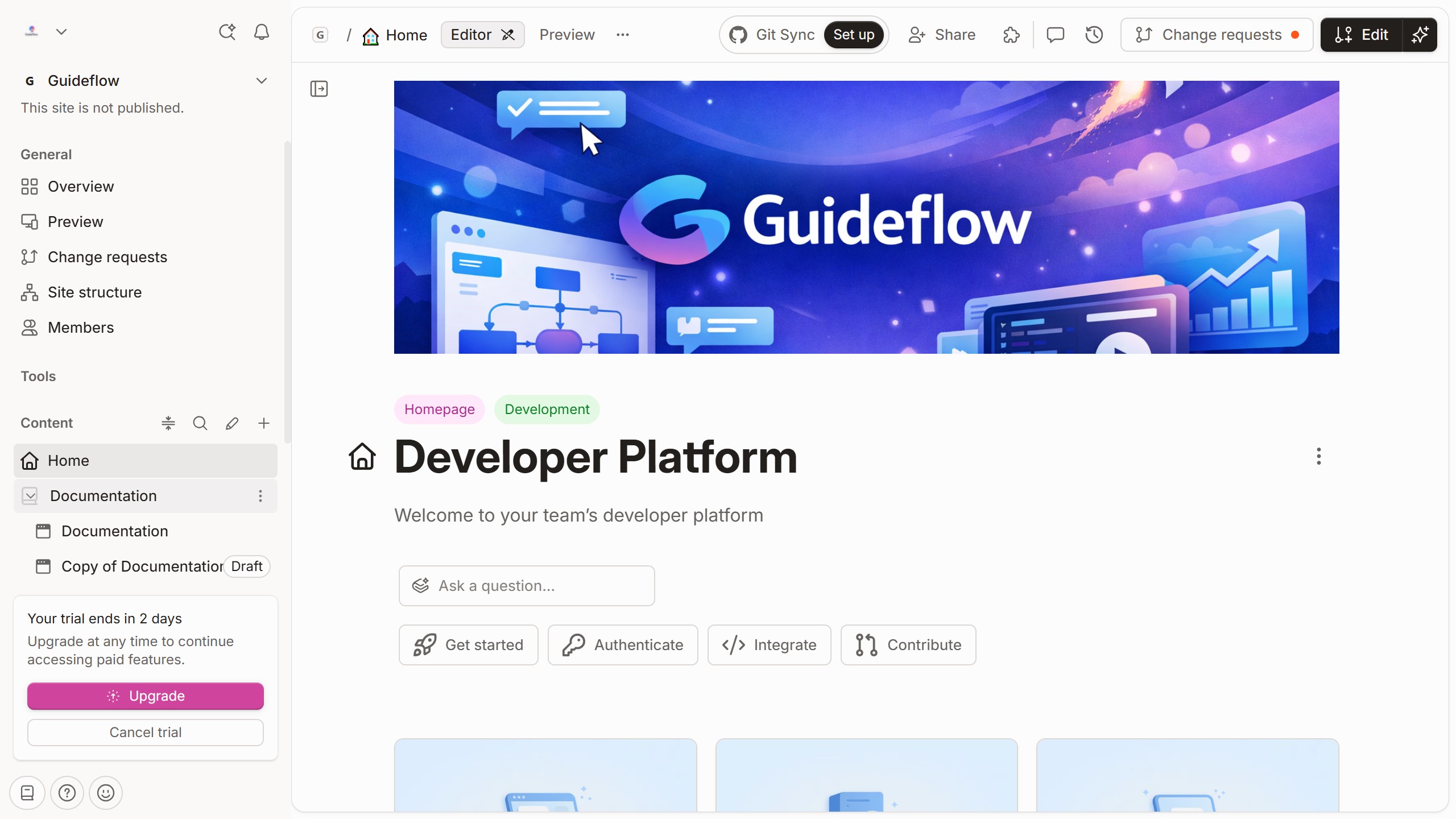 How to remove tag in homepage in Gitbook