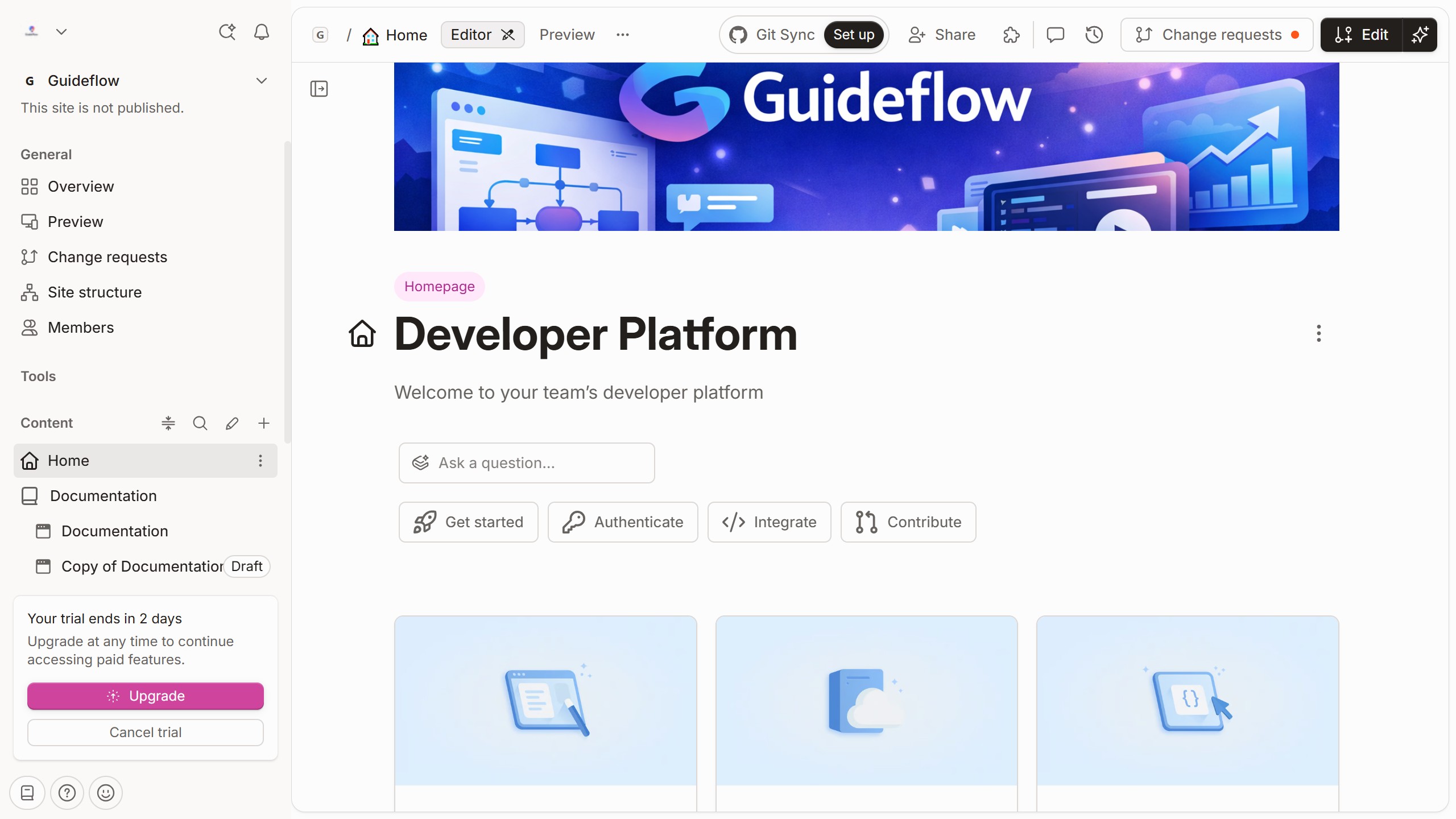 How to hide page title in homepage in Gitbook