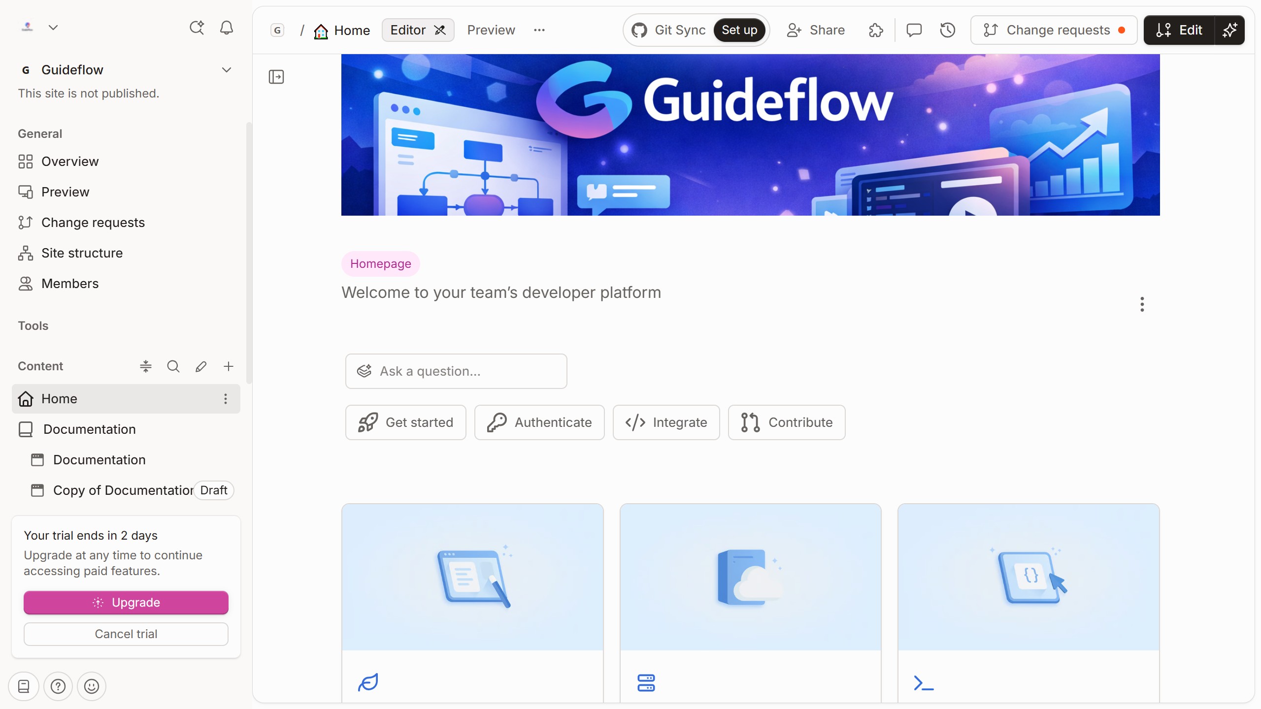 How to show page title in homepage in Gitbook