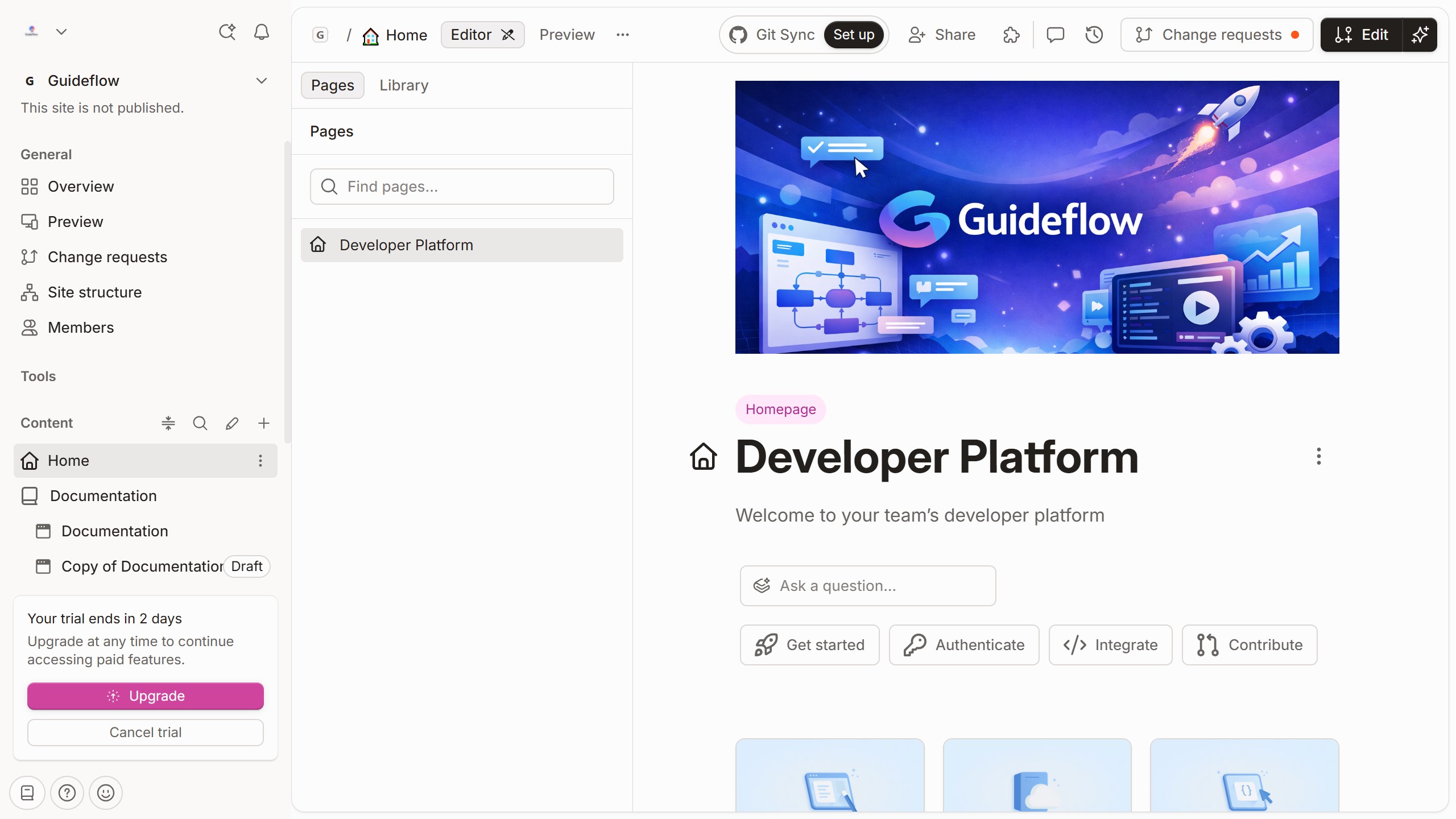 How to hide page title in homepage in Gitbook