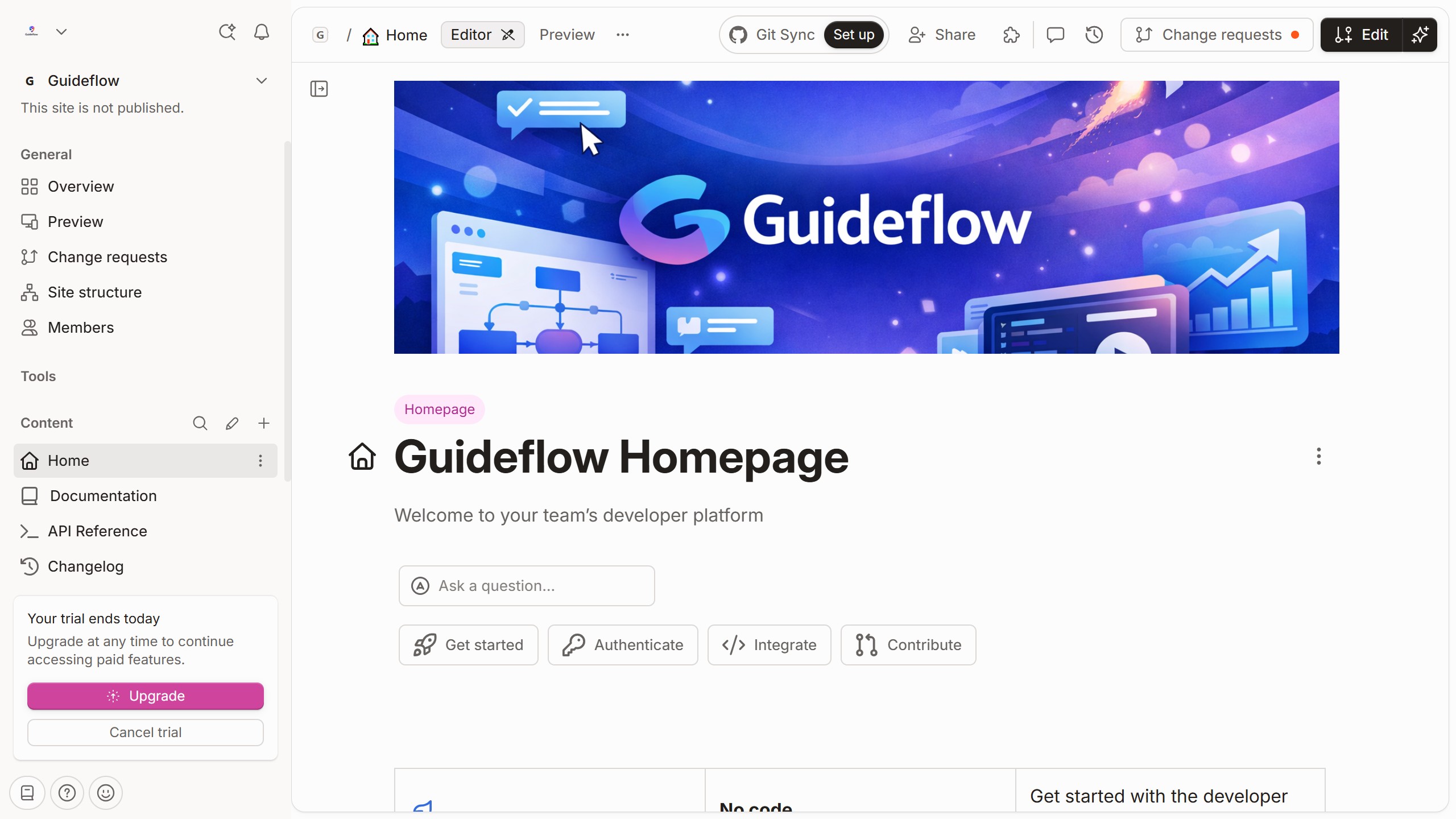 How to update ask a question label in Gitbook