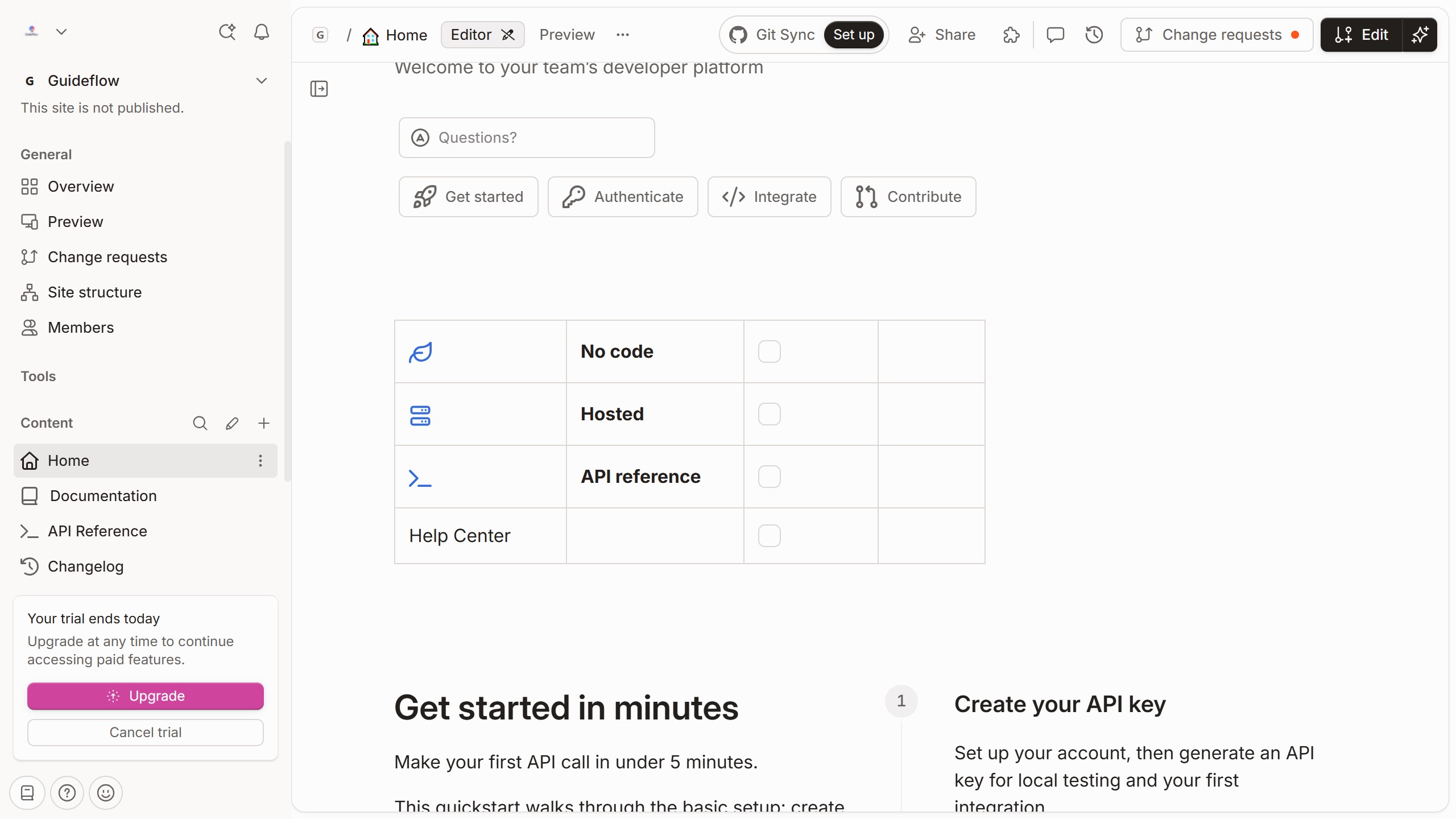 How to add a user column in a table in homepage in Gitbook