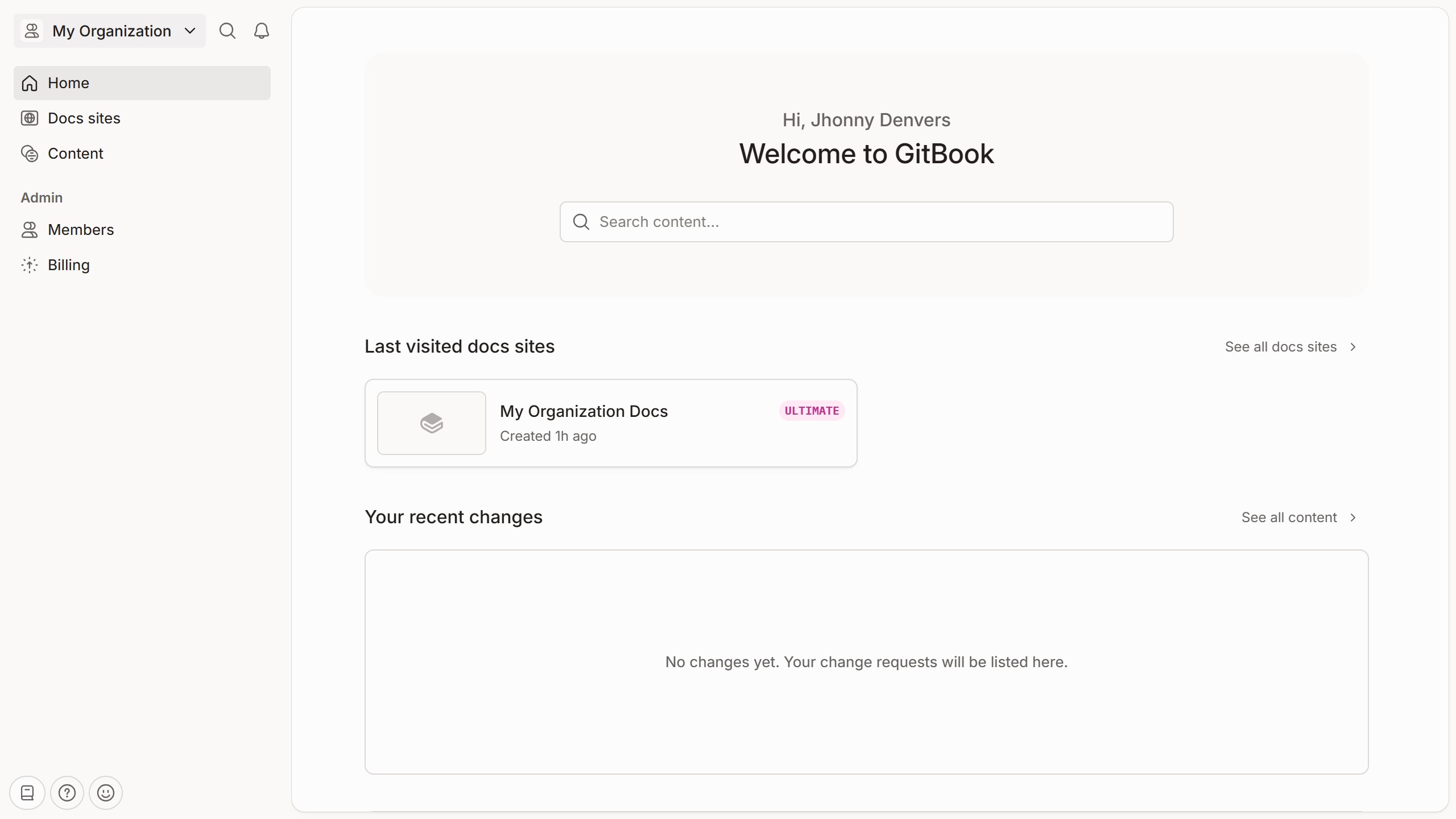How to create a new organization in Gitbook