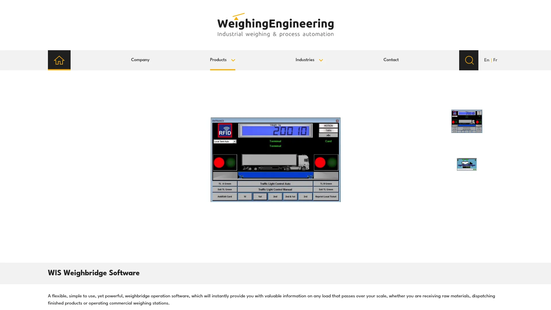 WIS Weighbridge Software product page