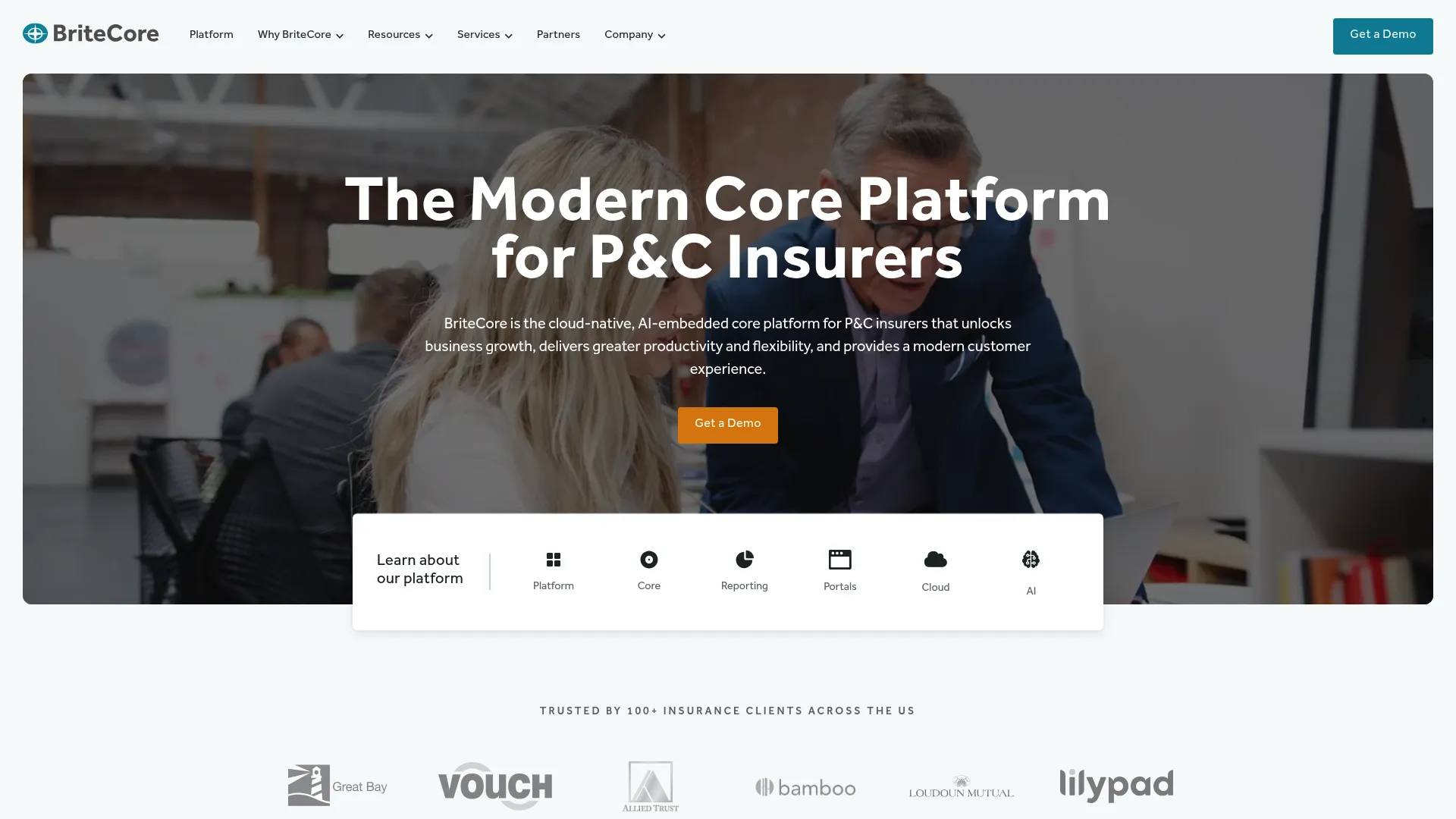 BriteCore cloud-native core insurance software