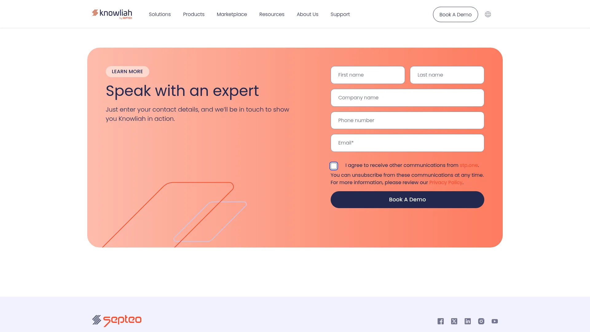 Knowliah legal information management interface