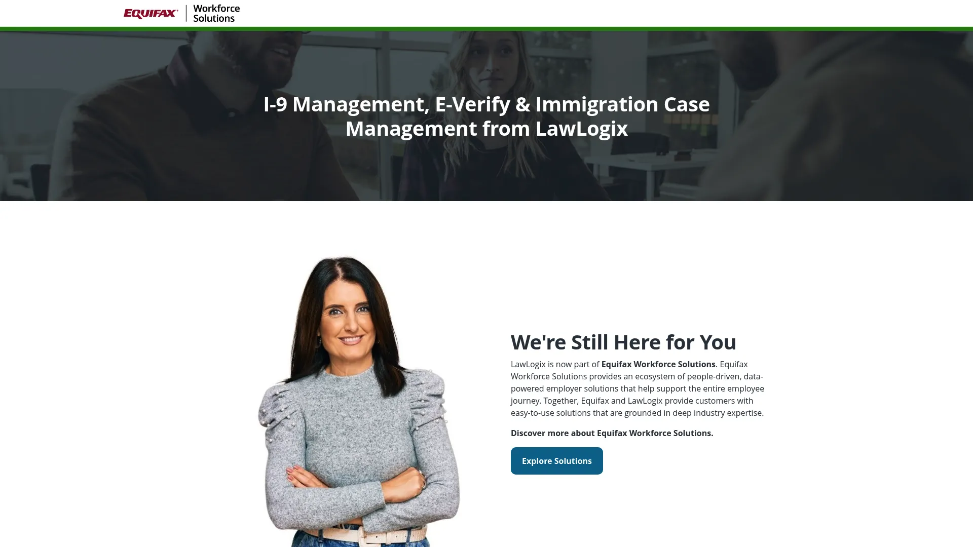 LawLogix immigration compliance software homepage