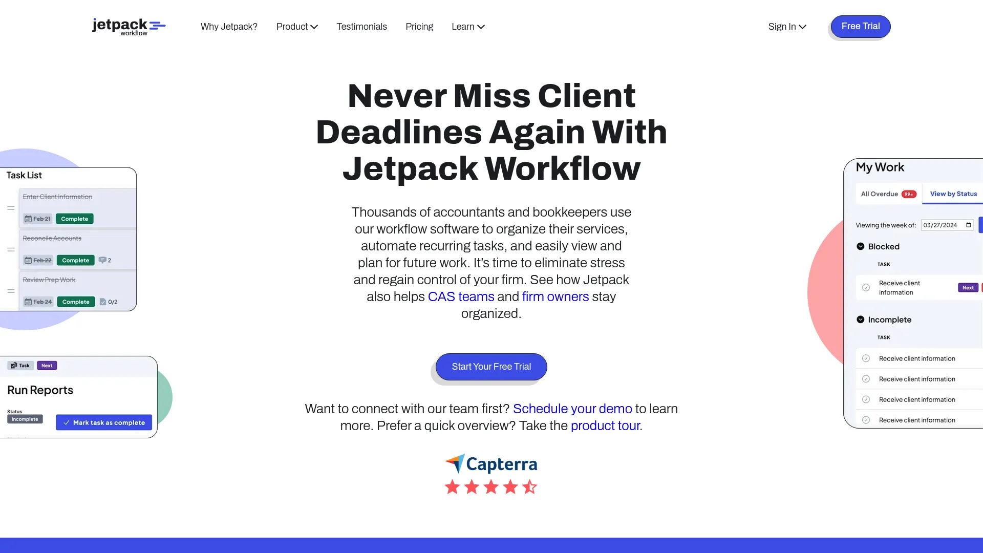Jetpack Workflow software homepage