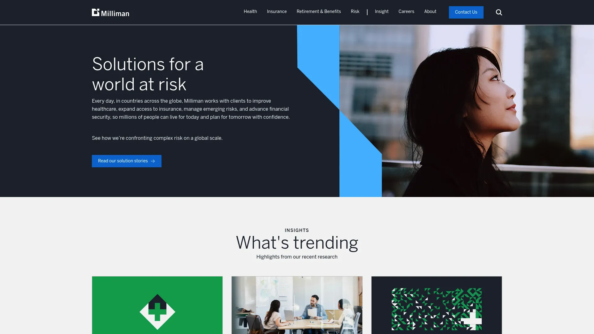 Milliman MG-ALFA financial modeling system homepage