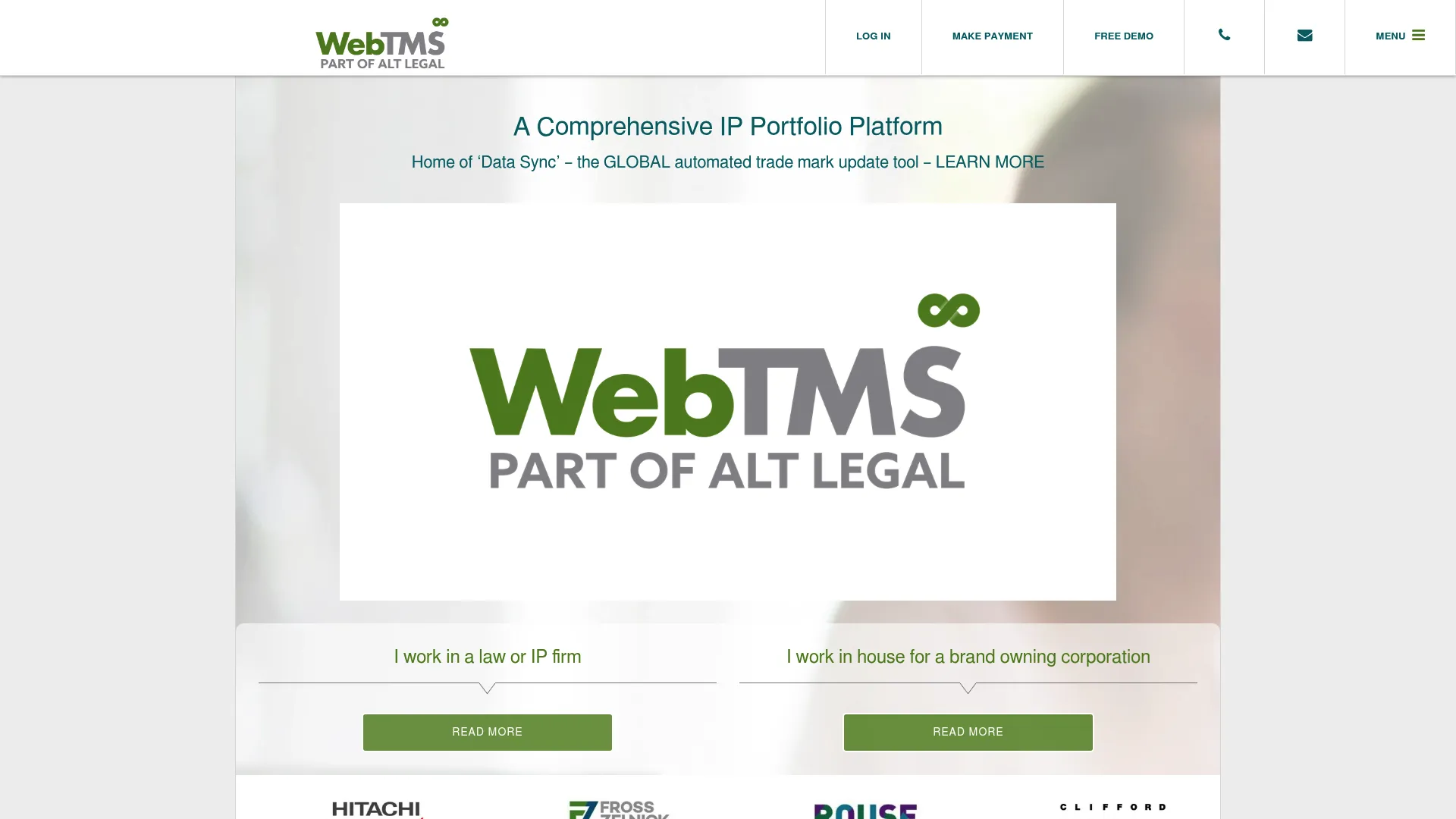 WebTMS trademark docketing and portfolio management software