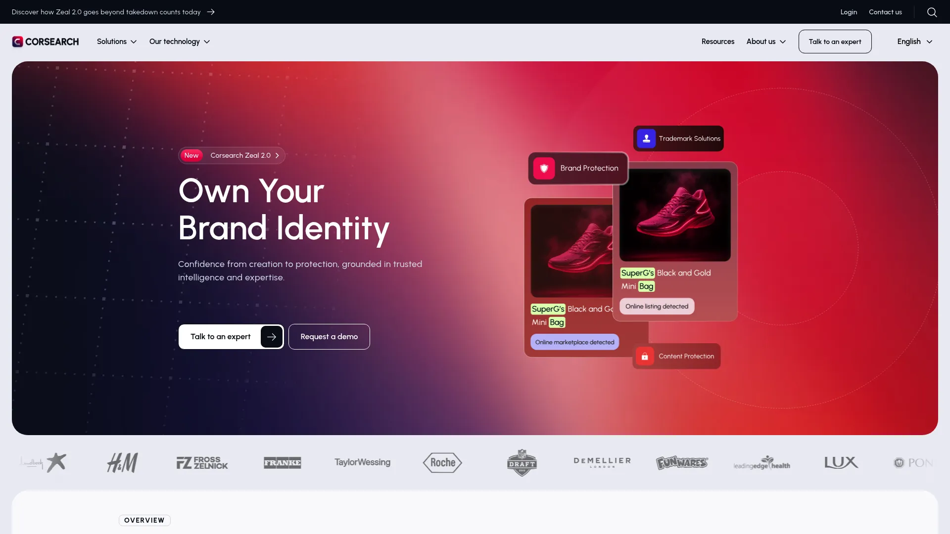 Corsearch trademark clearance and brand protection platform