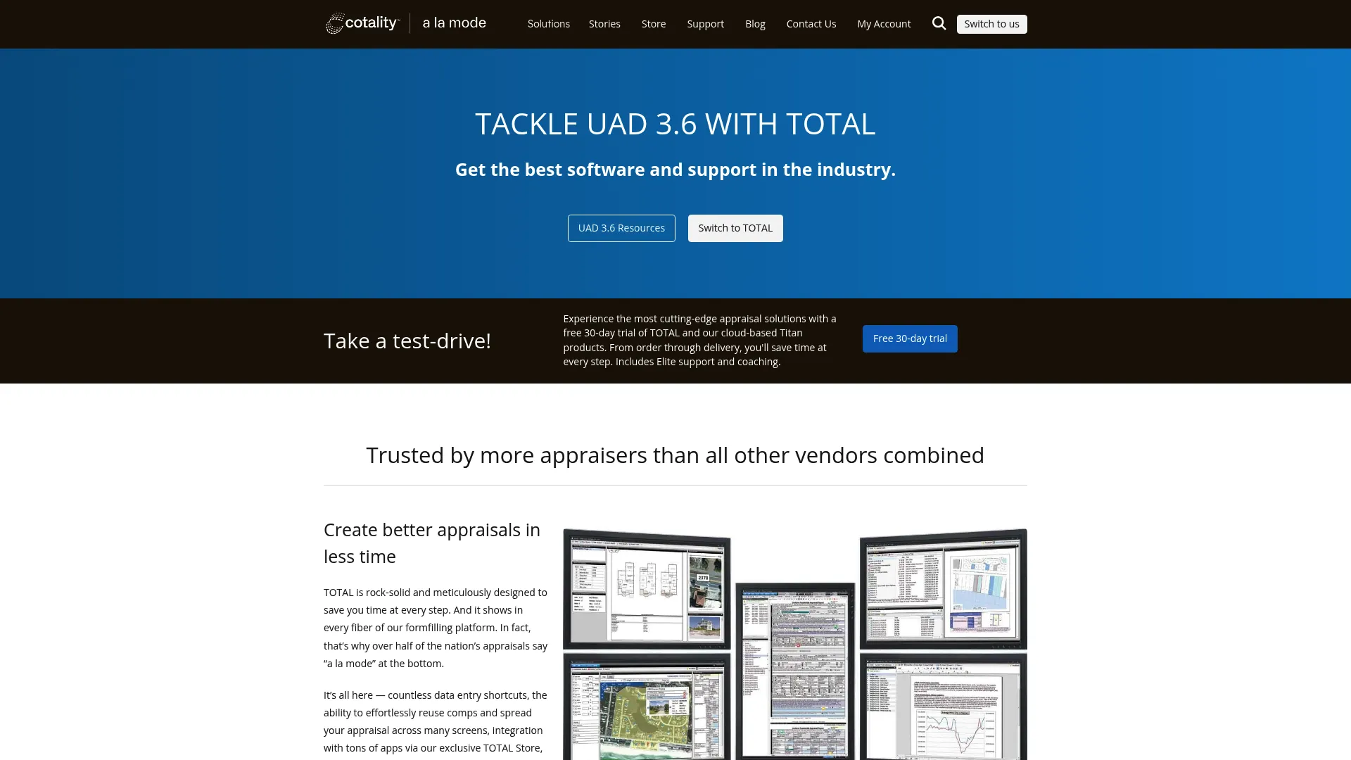 TOTAL appraisal software by a la mode