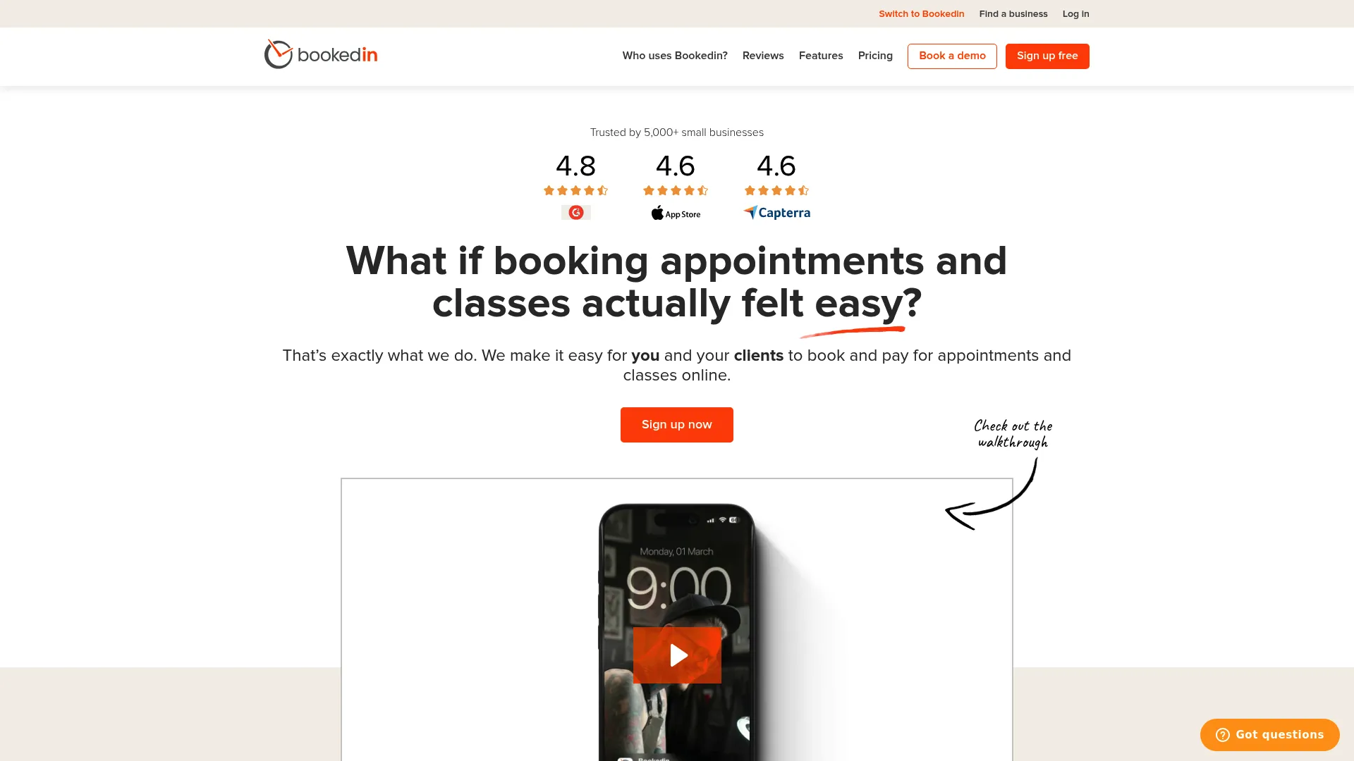 Bookedin appointment scheduling software