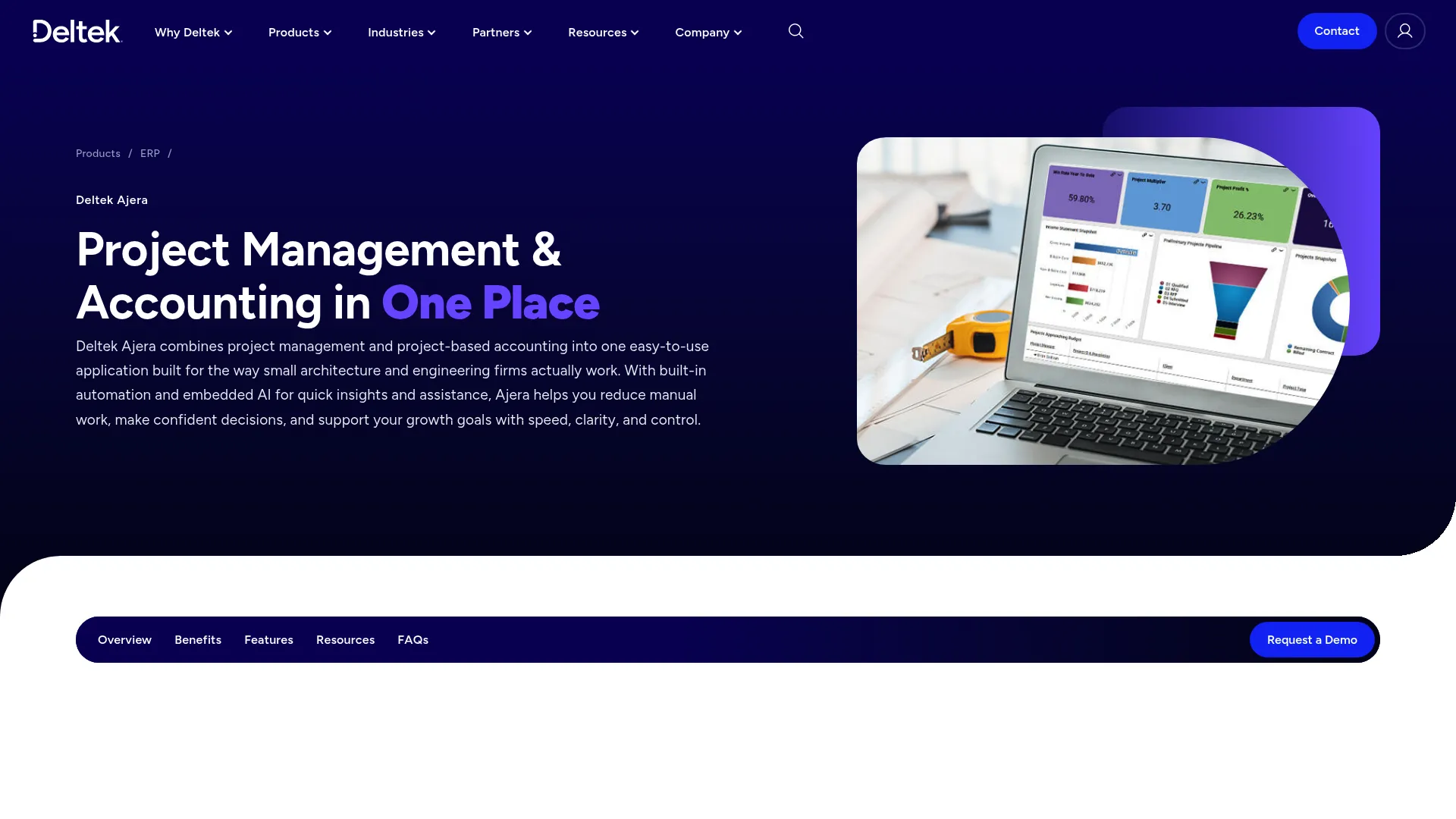 Deltek Ajera project management and accounting software for A&E firms