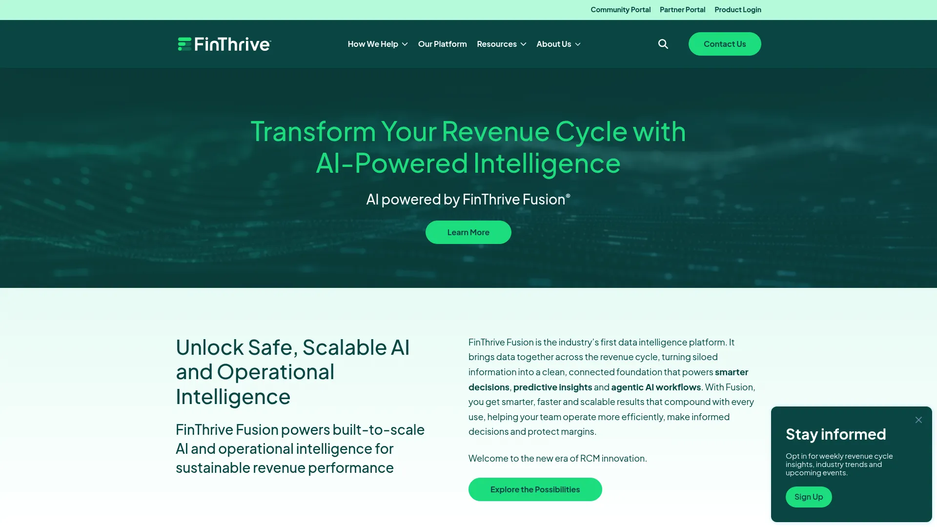 FinThrive revenue cycle management platform