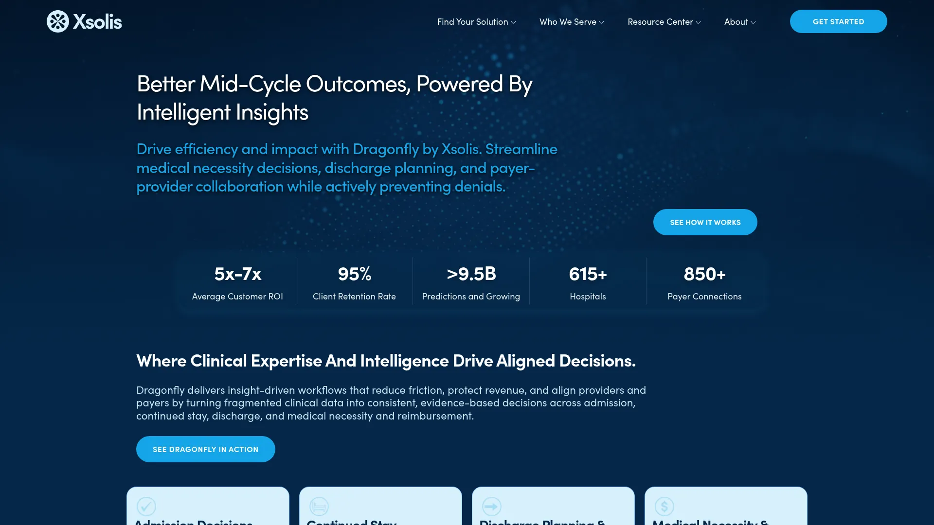 Xsolis utilization management platform homepage