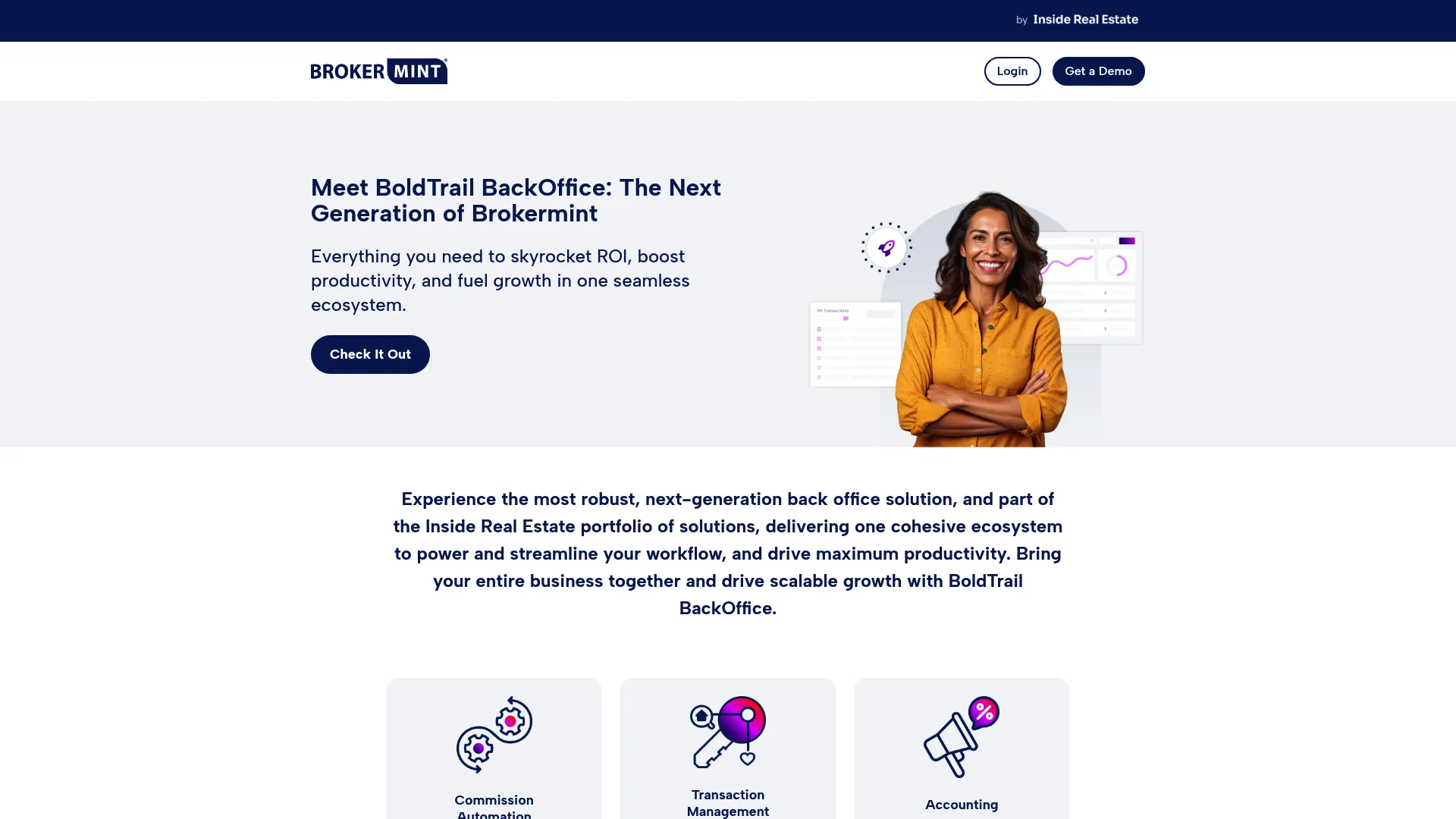 Brokermint back office and commission automation platform