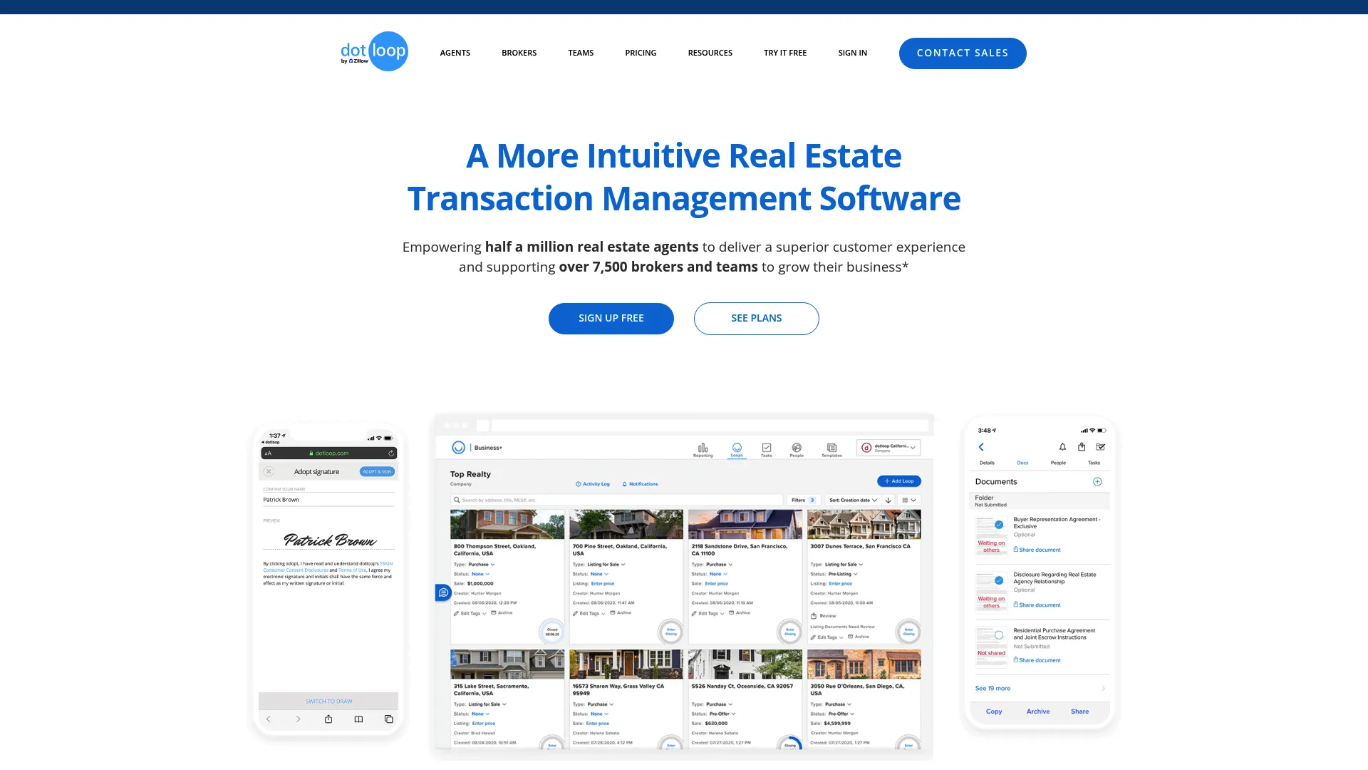 Dotloop real estate transaction management platform