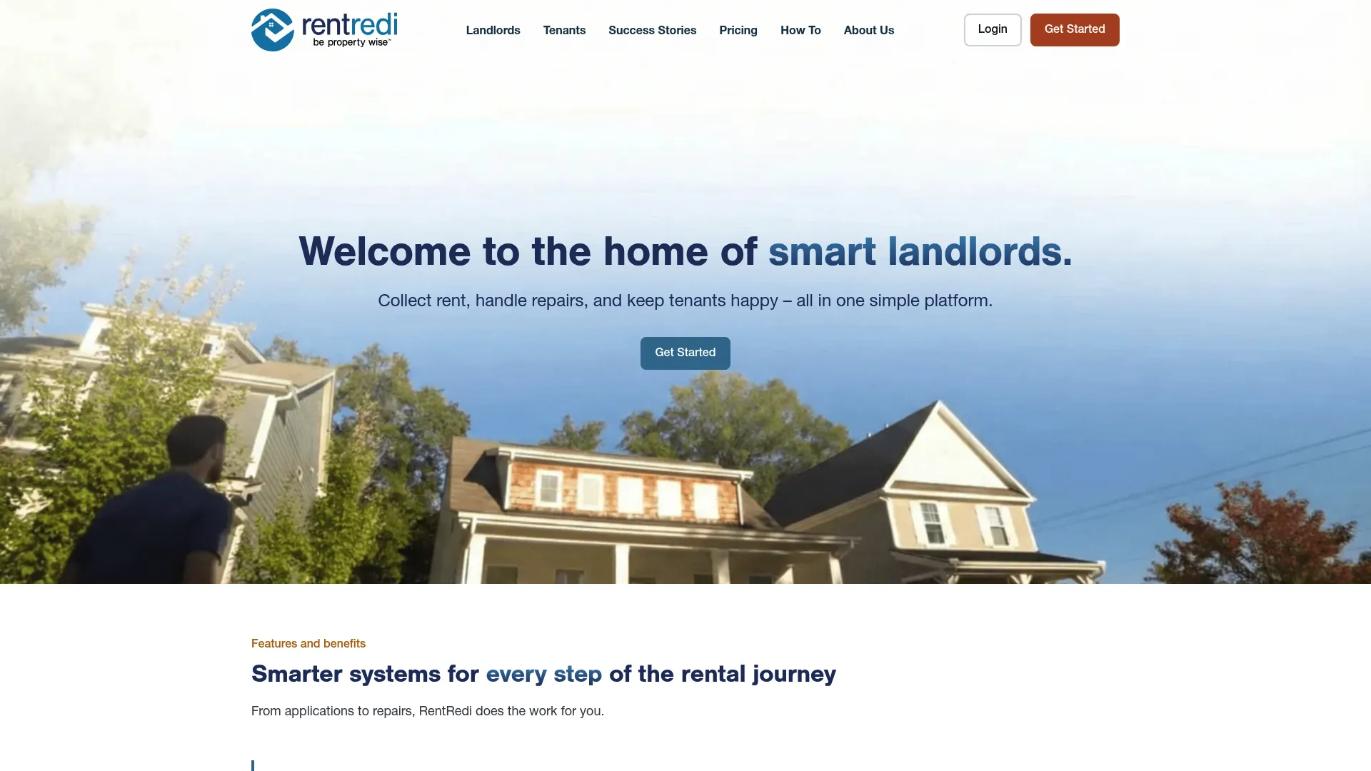 RentRedi landlord property management interface