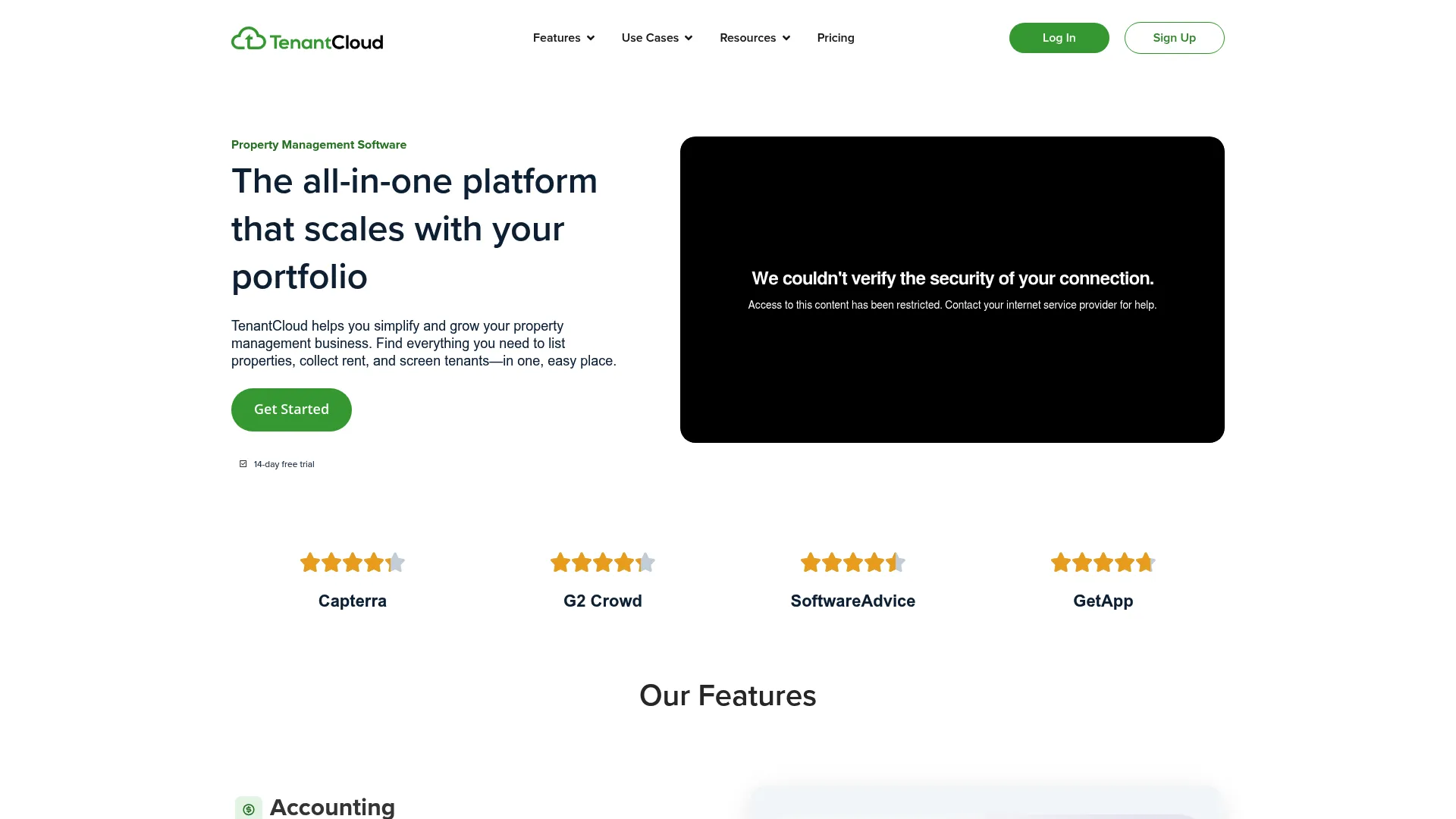 TenantCloud property management software dashboard