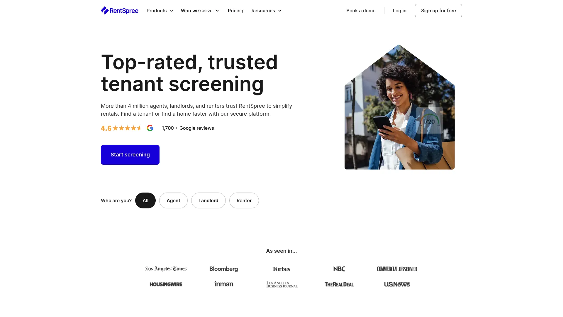 RentSpree tenant screening and rental application platform