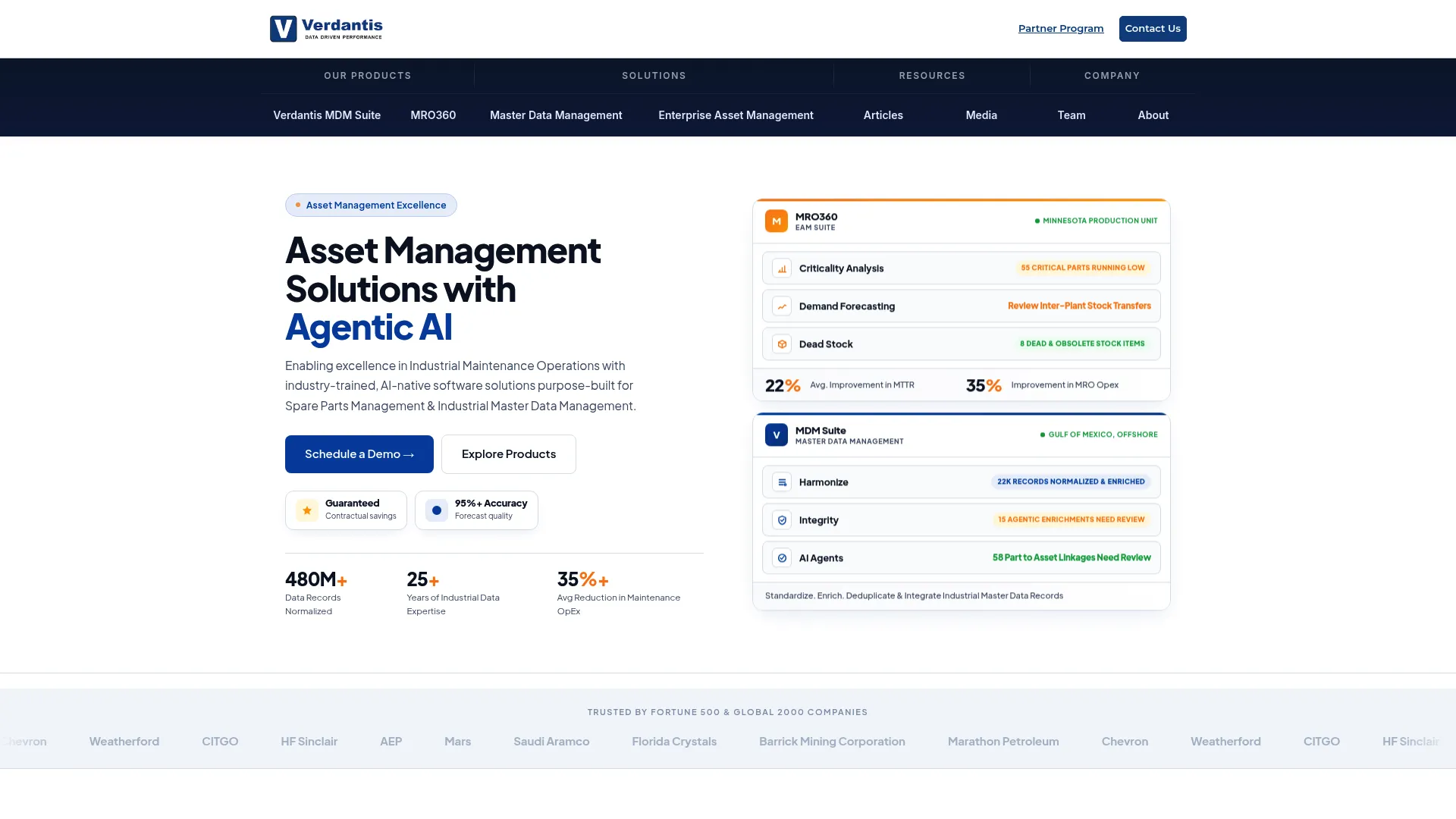 Verdantis MRO and master data management interface