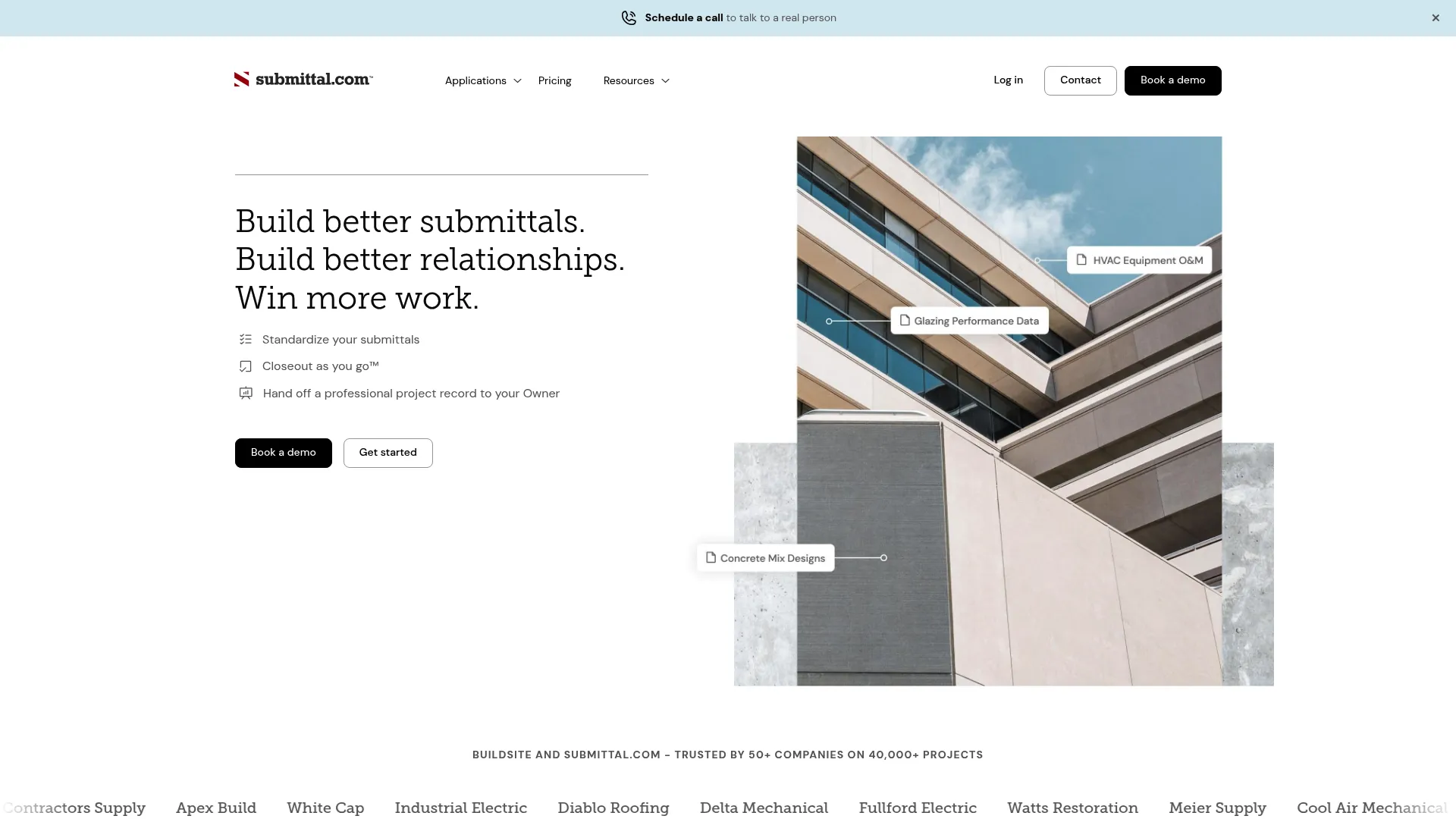 Submittal.com submittal management software homepage