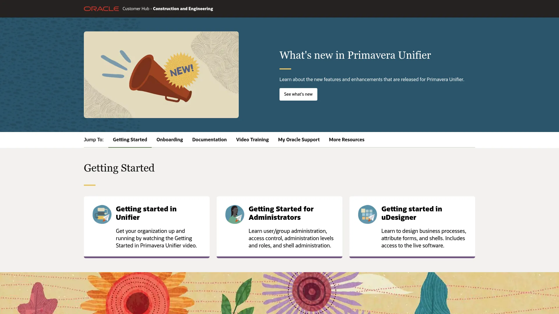 Oracle Primavera Unifier capital project software homepage