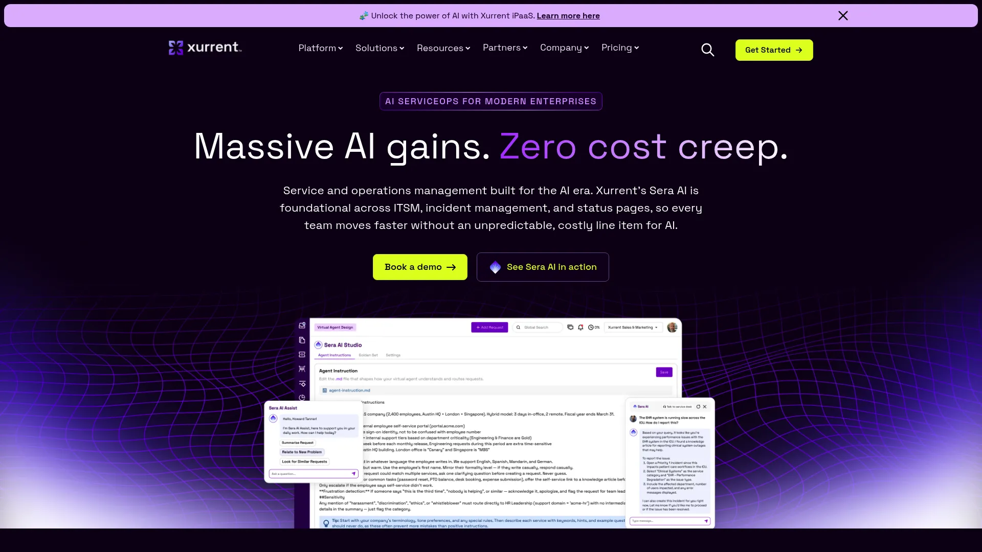 Xurrent IMR AI-powered incident management interface
