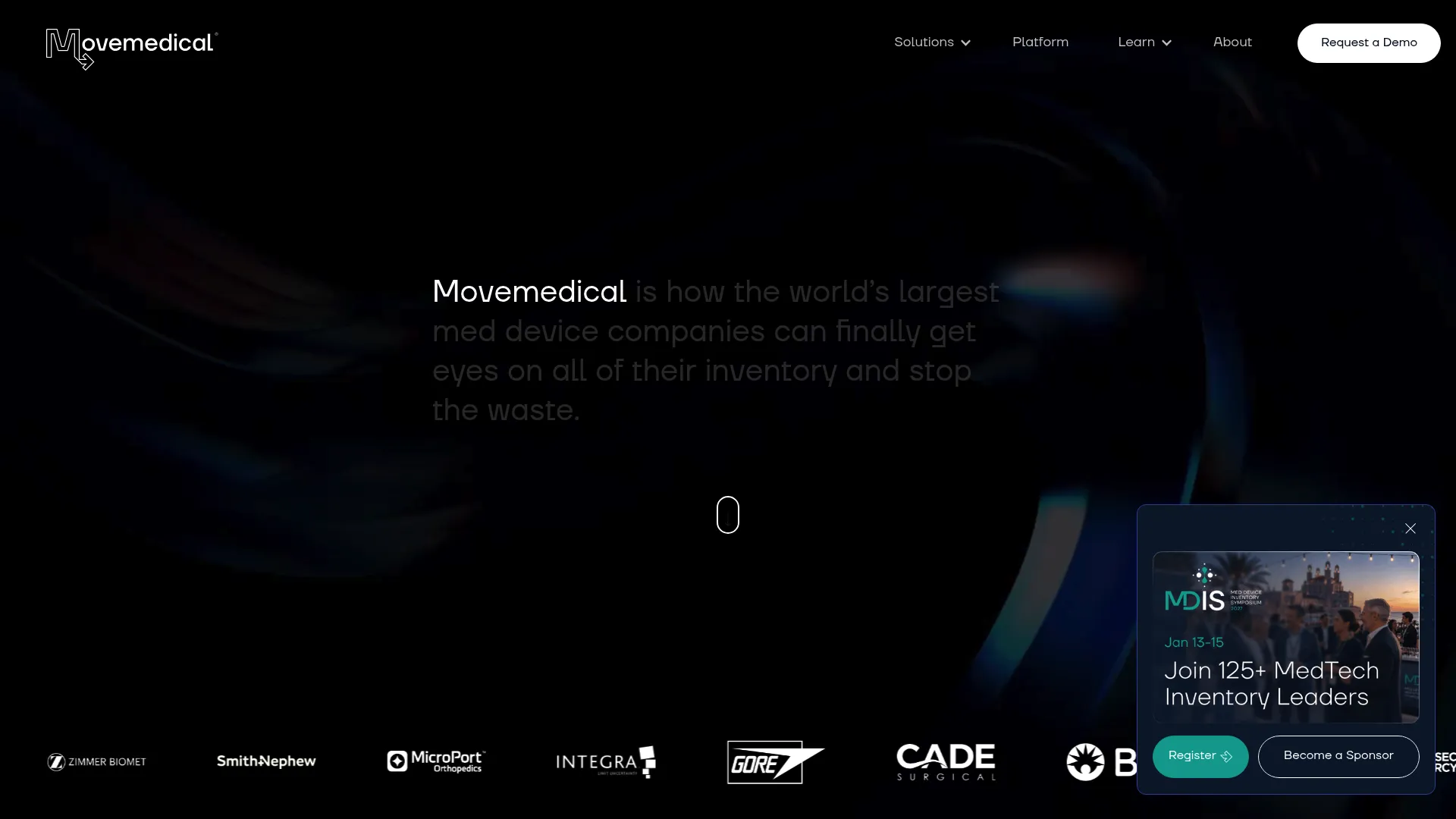 Movemedical medical device field inventory platform