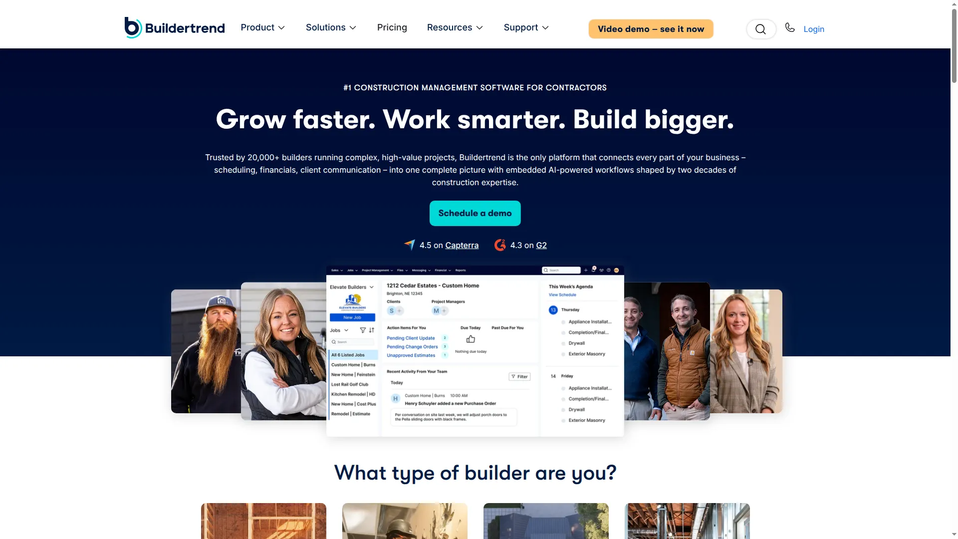 Buildertrend construction project management platform