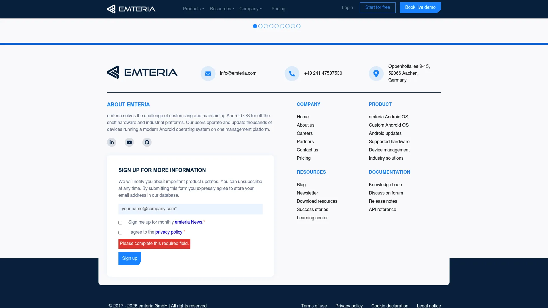 emteria Android OS and device management platform