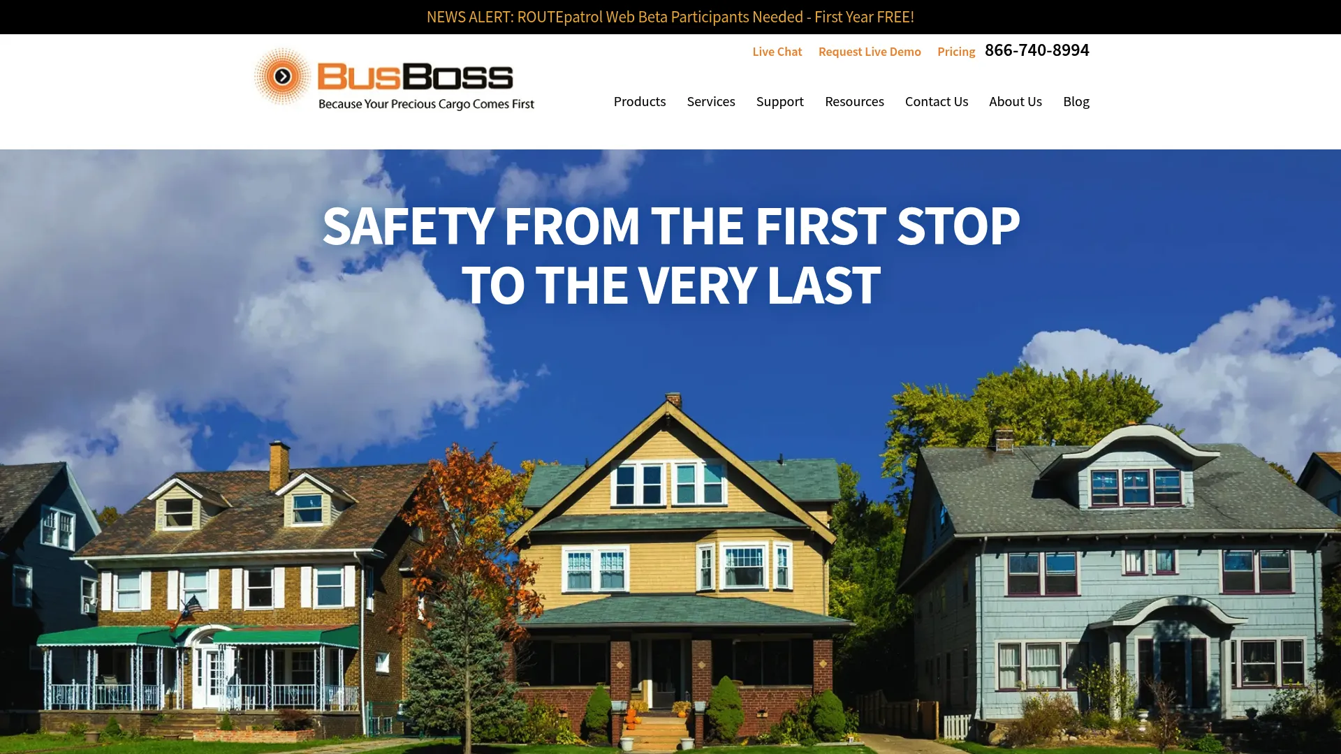 BusBoss website homepage