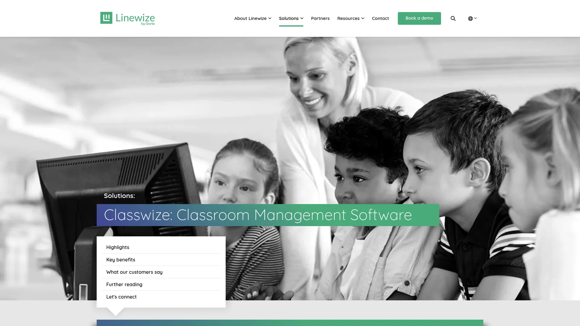 Classwize teacher dashboard showing student activity