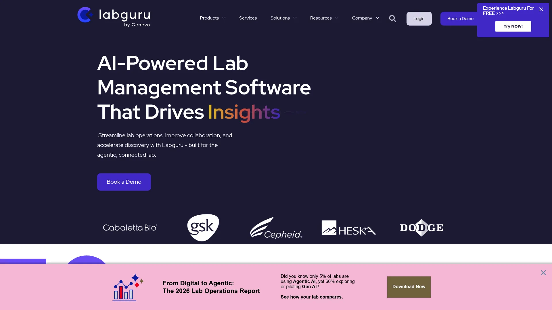 Labguru all-in-one lab management and ELN interface