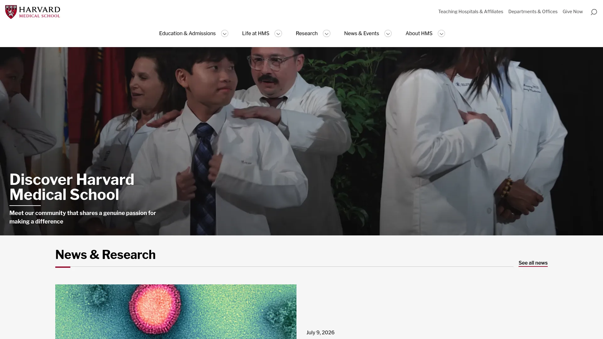 Harvard Medical School electronic lab notebooks program page