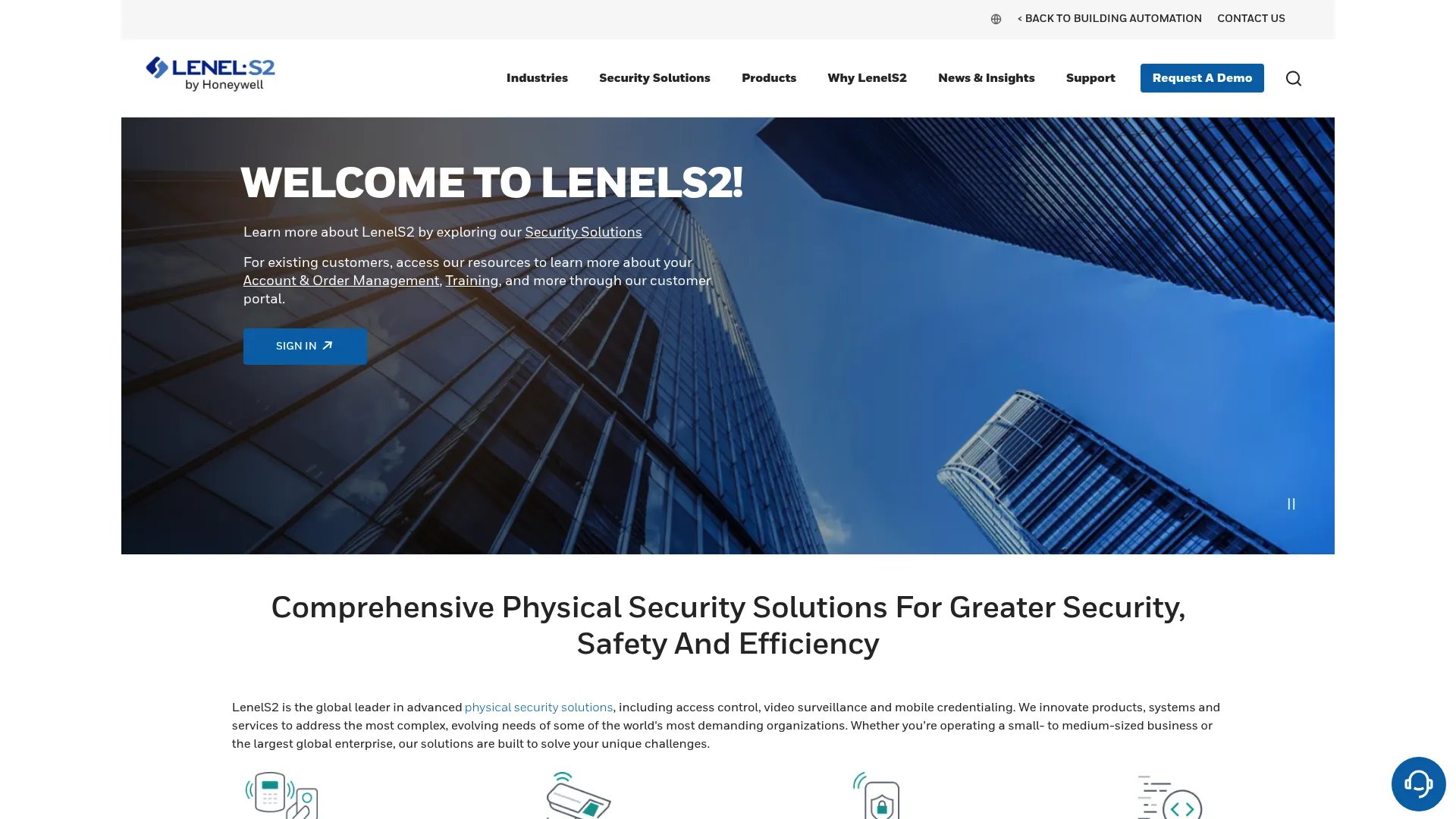 LenelS2 OnGuard enterprise access control platform interface