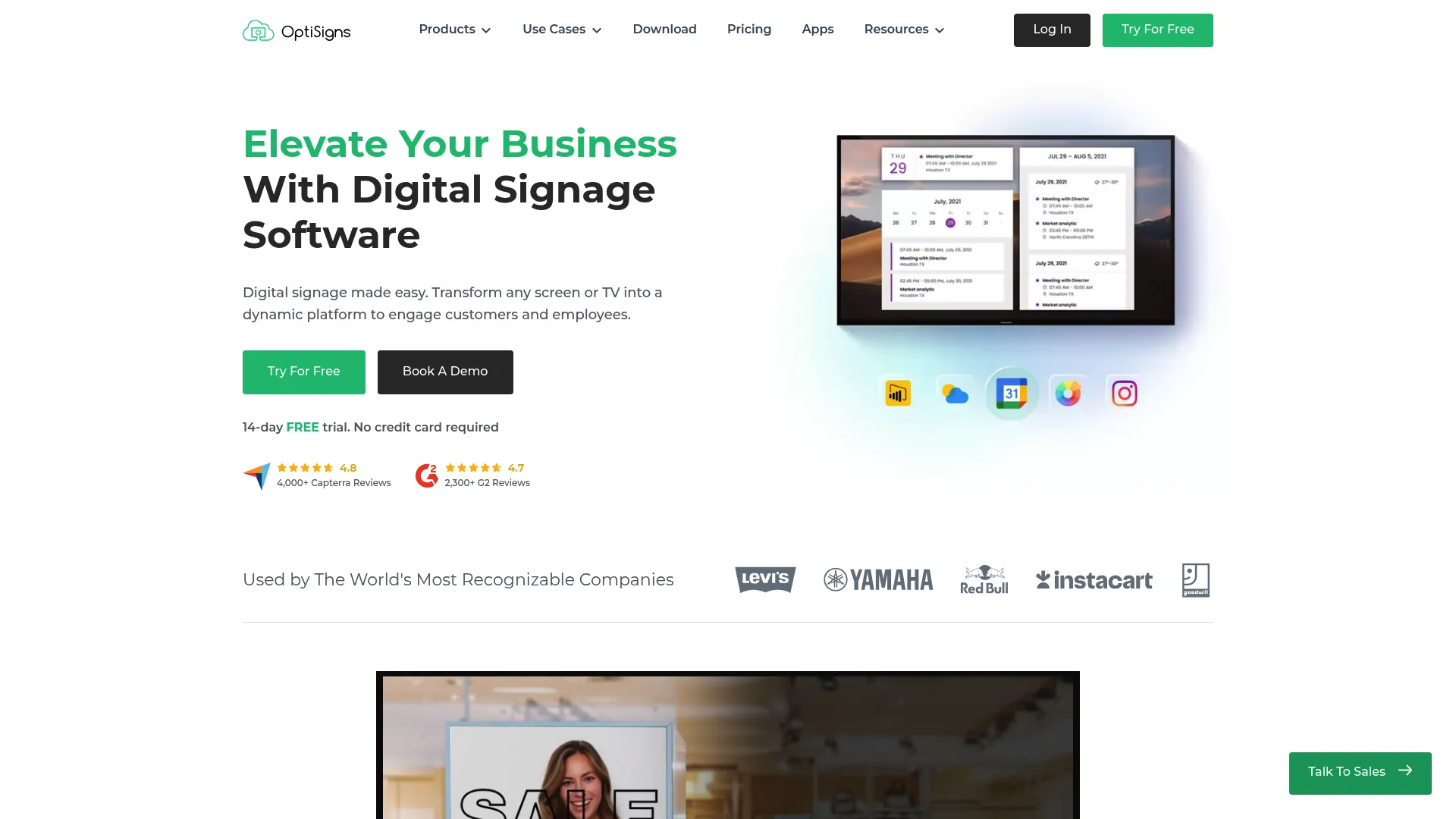 OptiSigns digital signage content management