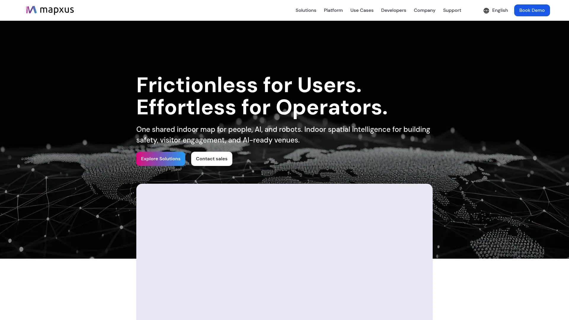 Mapxus app-free indoor mapping and navigation platform homepage