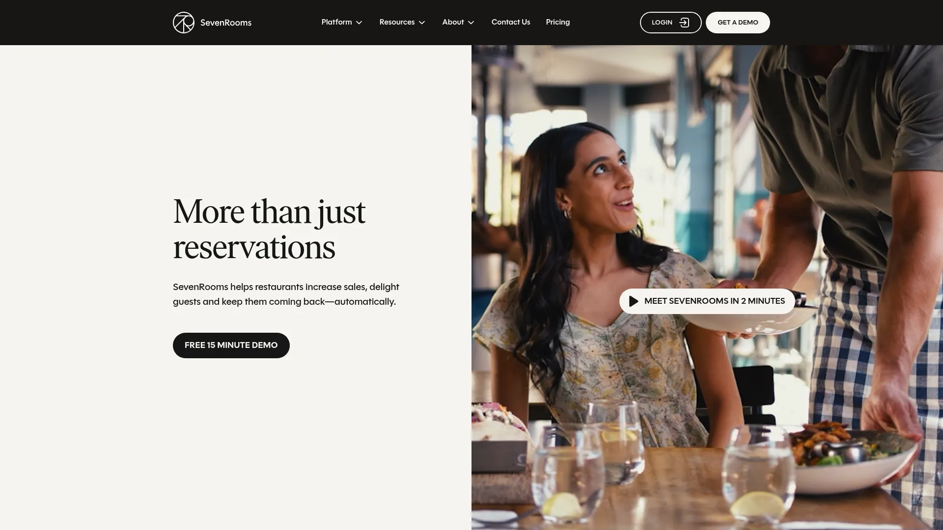 SevenRooms hospitality CRM and guest platform