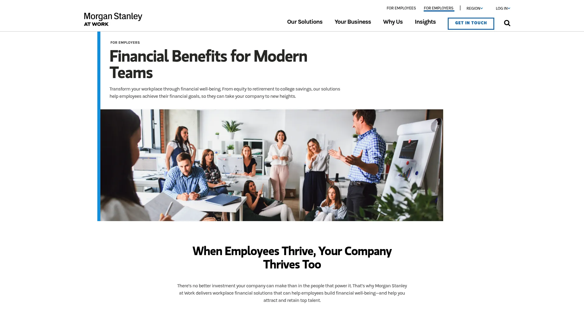 Shareworks by Morgan Stanley equity administration homepage
