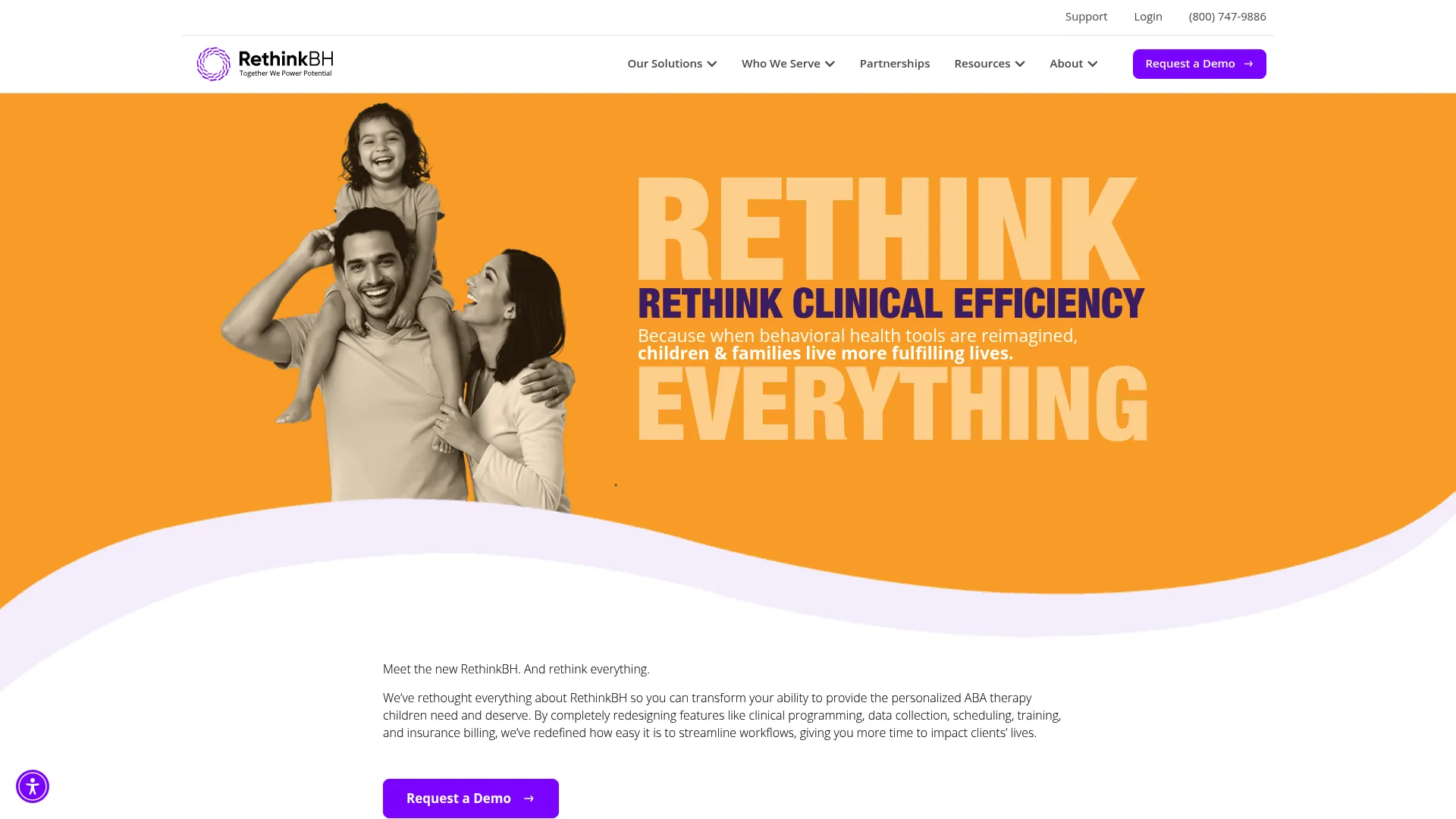Rethink Behavioral Health ABA and pediatric therapy software