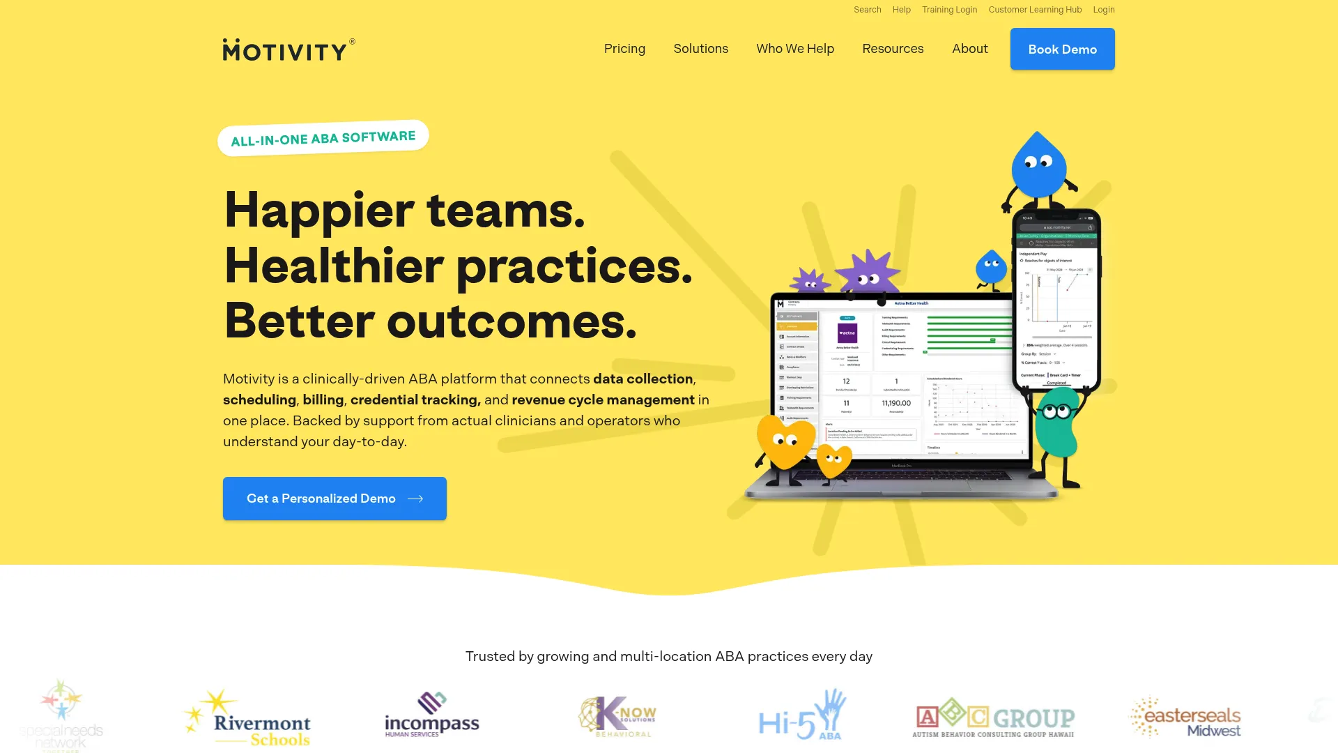 Motivity ABA data collection and clinical workflow software